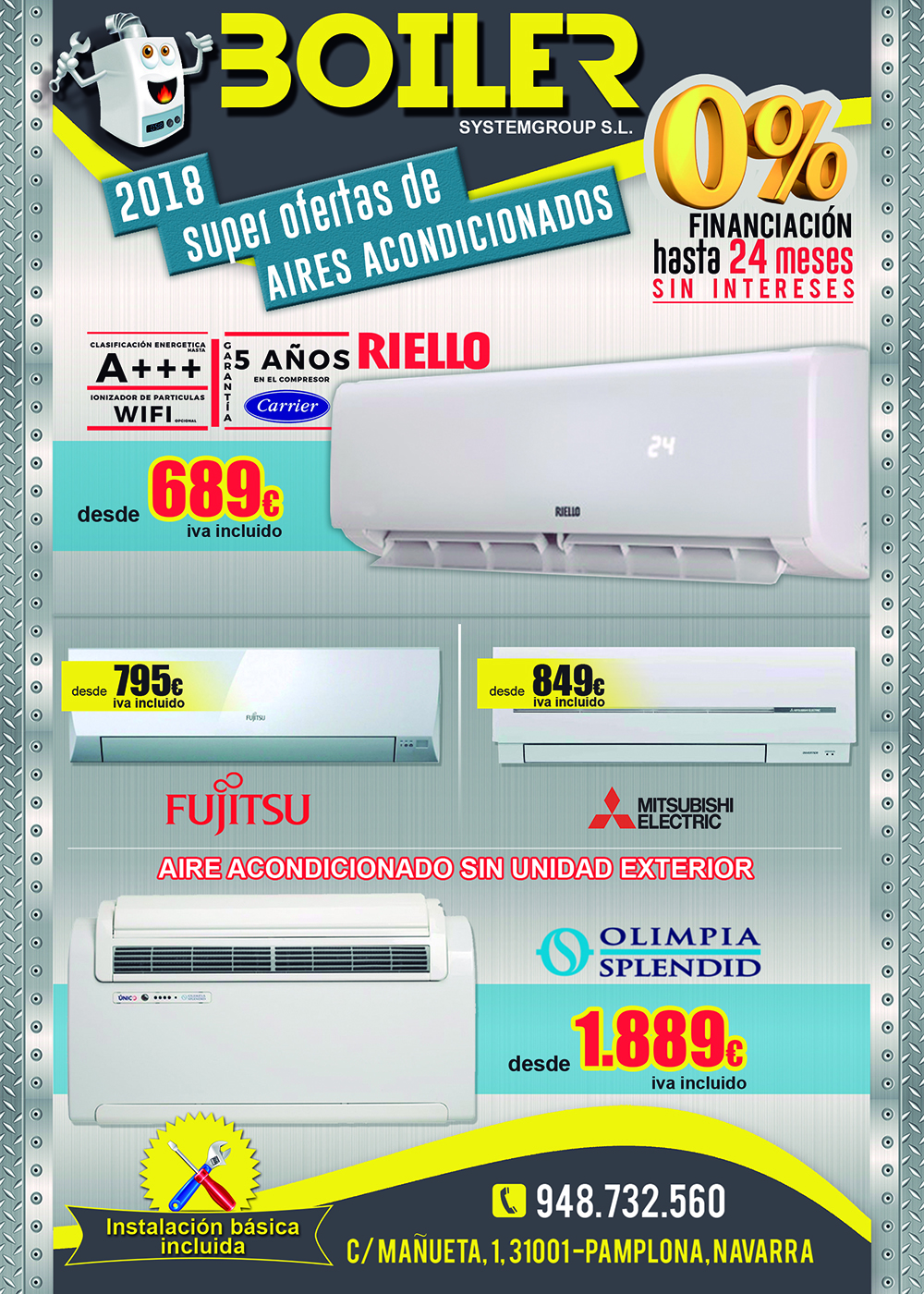 Ofertas de aire acondicionado en Pamplona