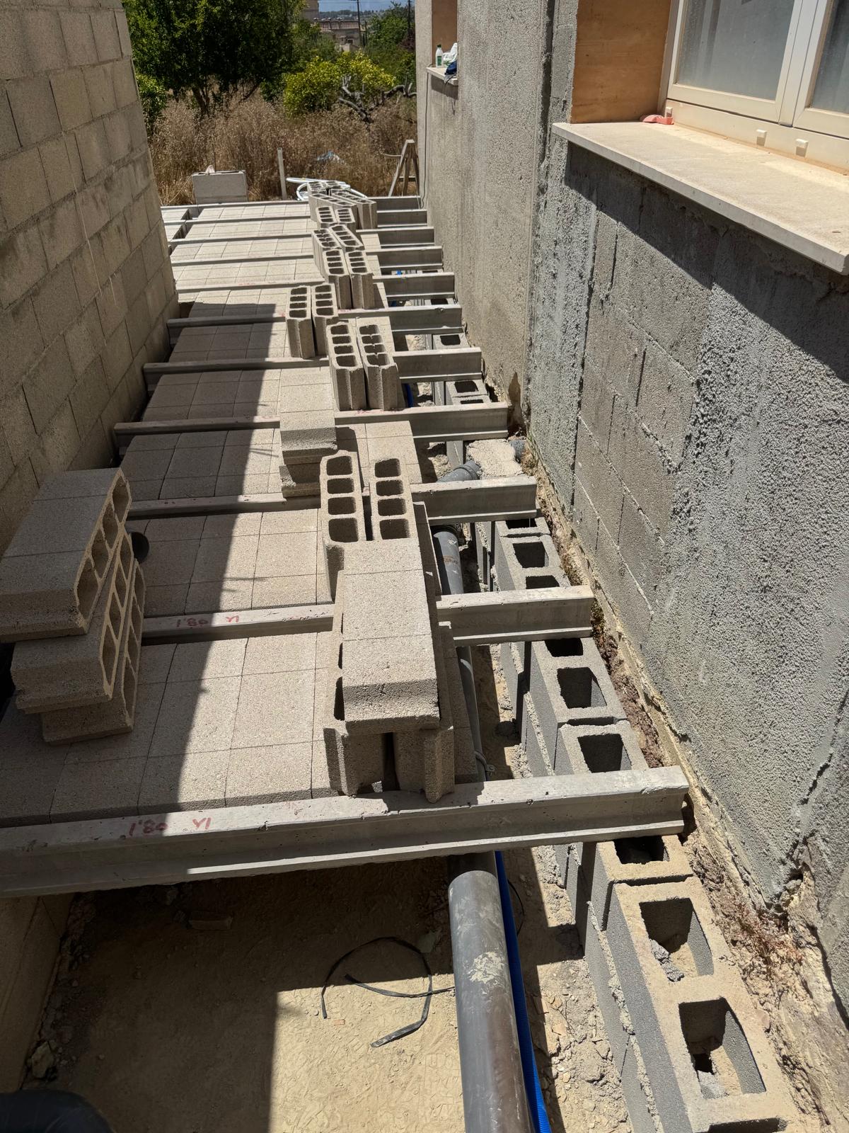 Montaje de forjado sanitario