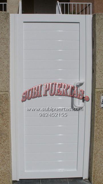 cancilla aluminio soldado subipuertas