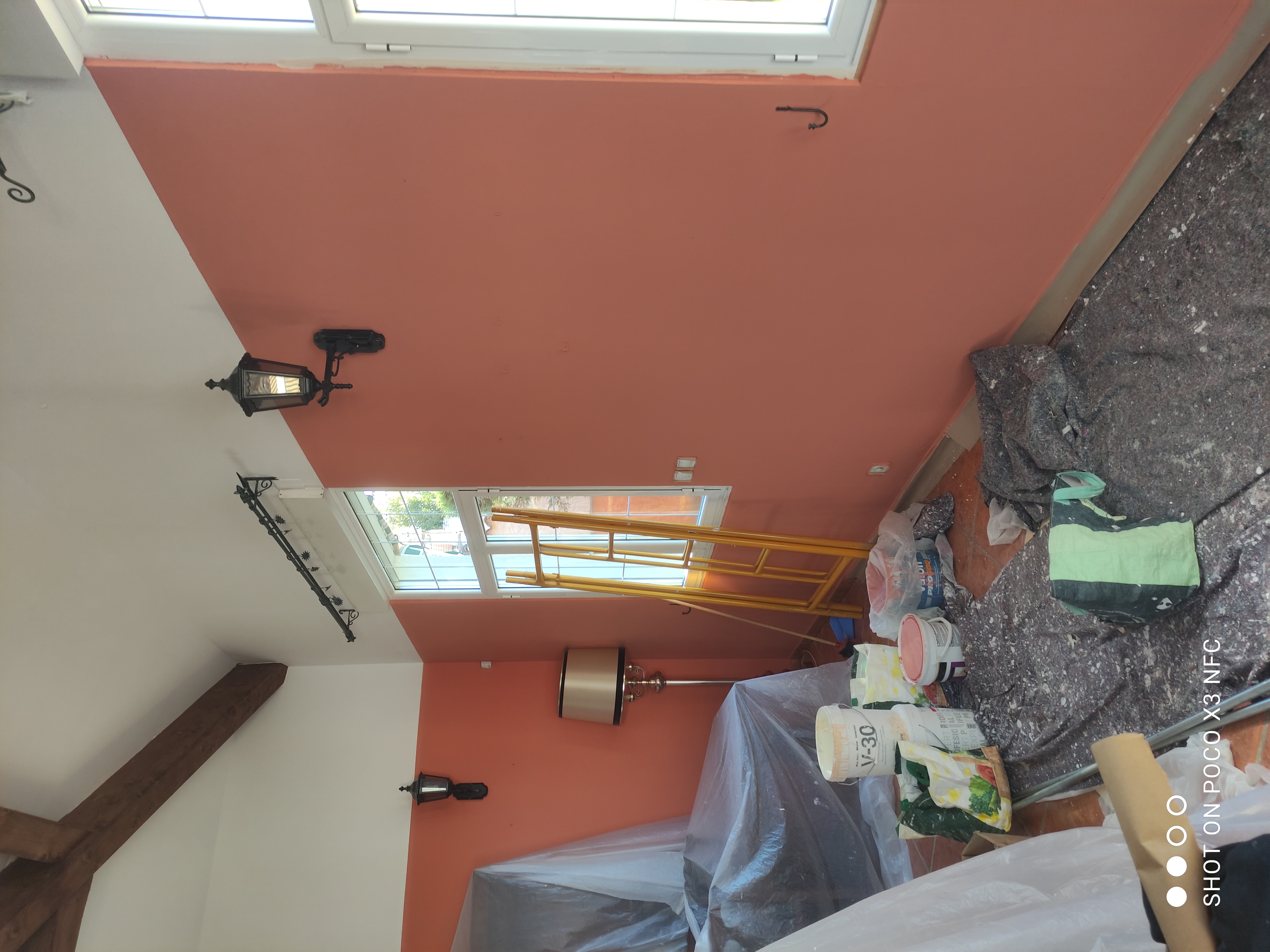 Pintura paredes y techo salón