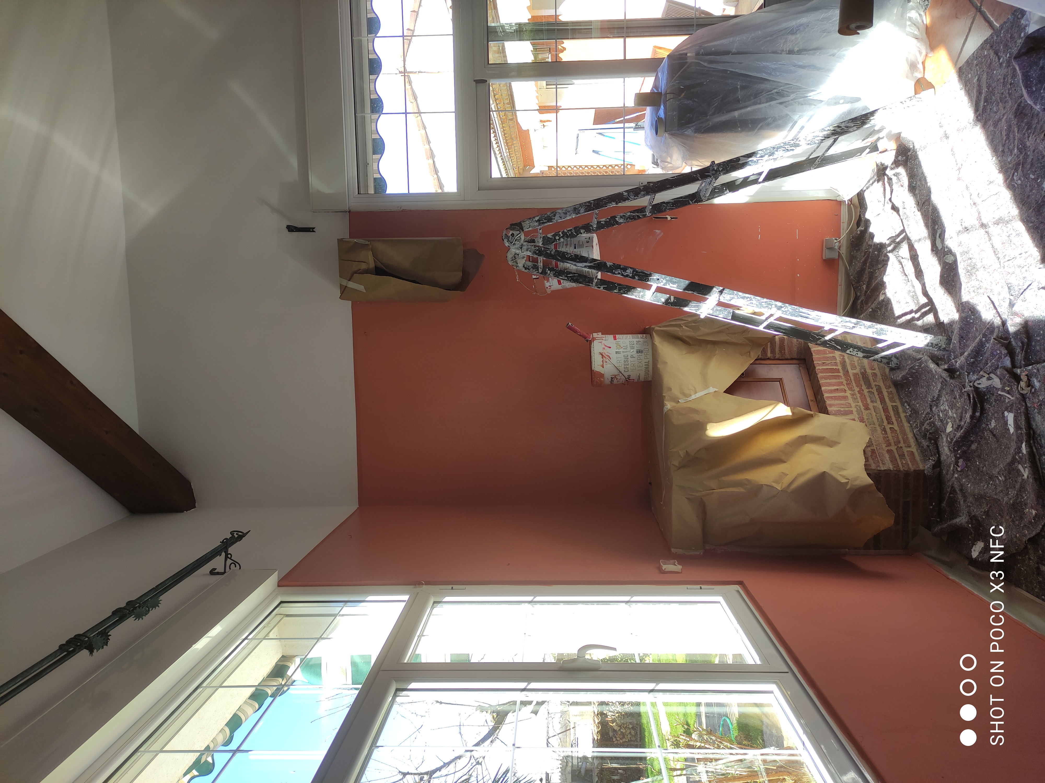 Pintura paredes y techo salón