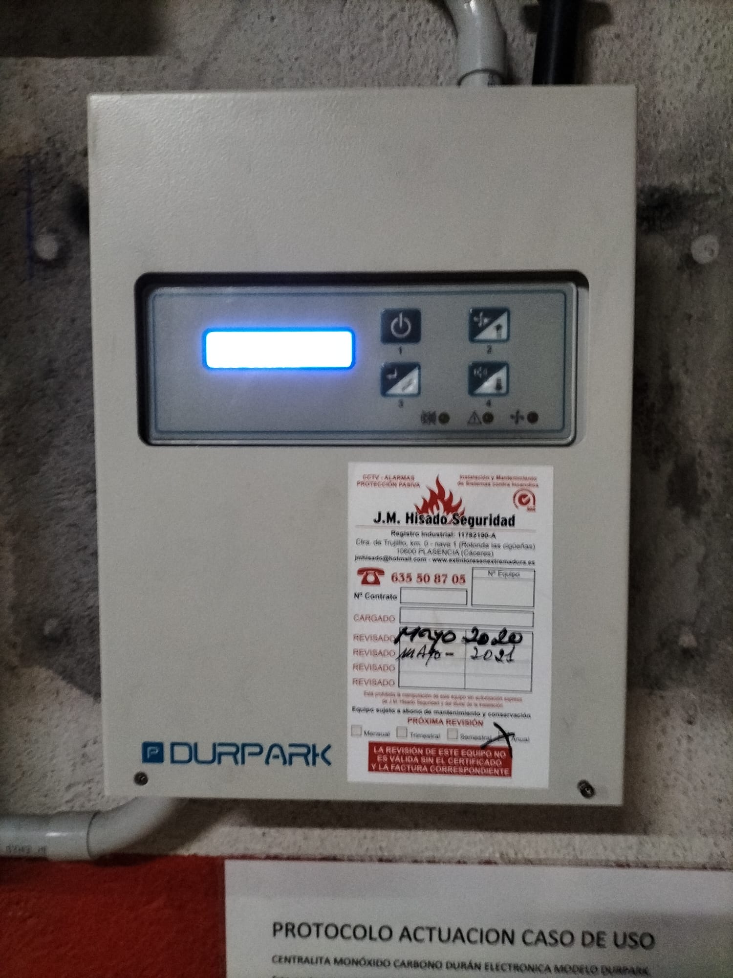 CENTRALITA DETECCION GASES.