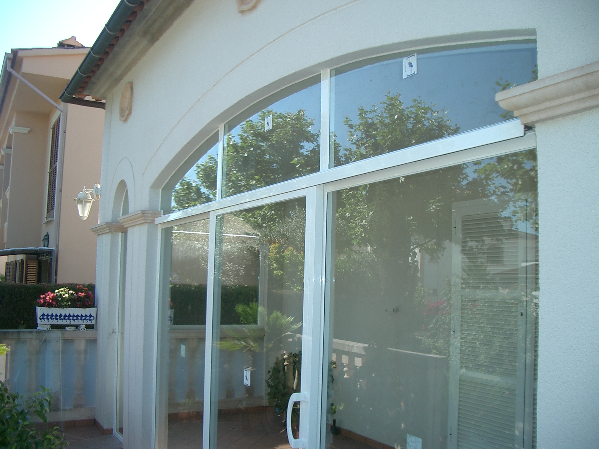 Cerramiento con curva