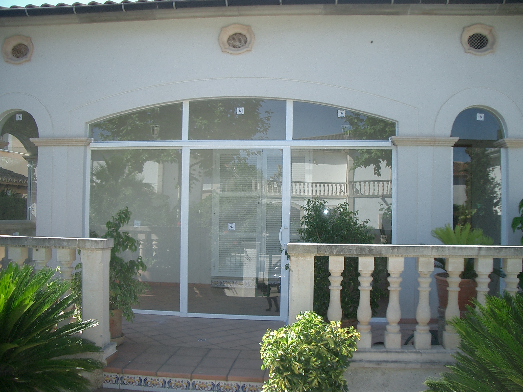 Cerramiento con curva