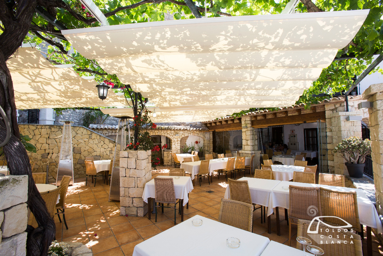 Pergola o palilleria en restaurante