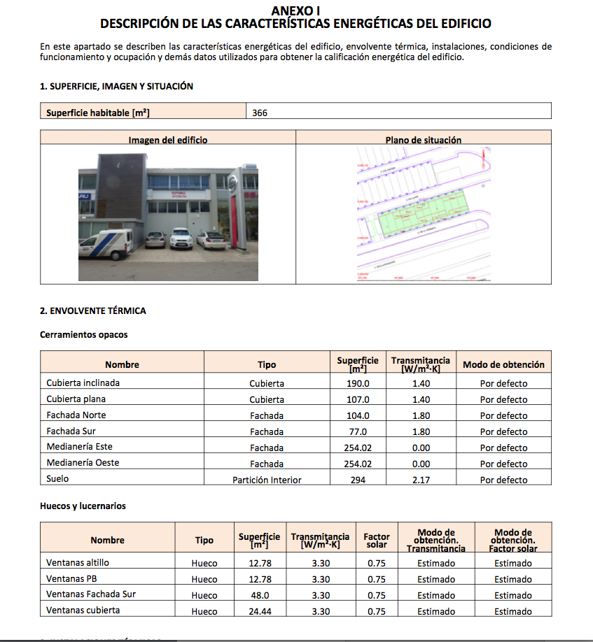 Certificados de eficiencia energética de Nave industrial en Badalona