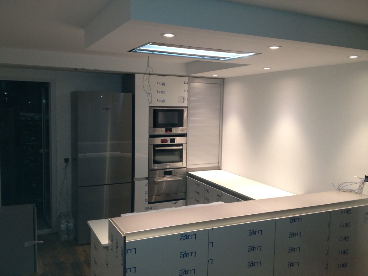 Cocina blanco de lux