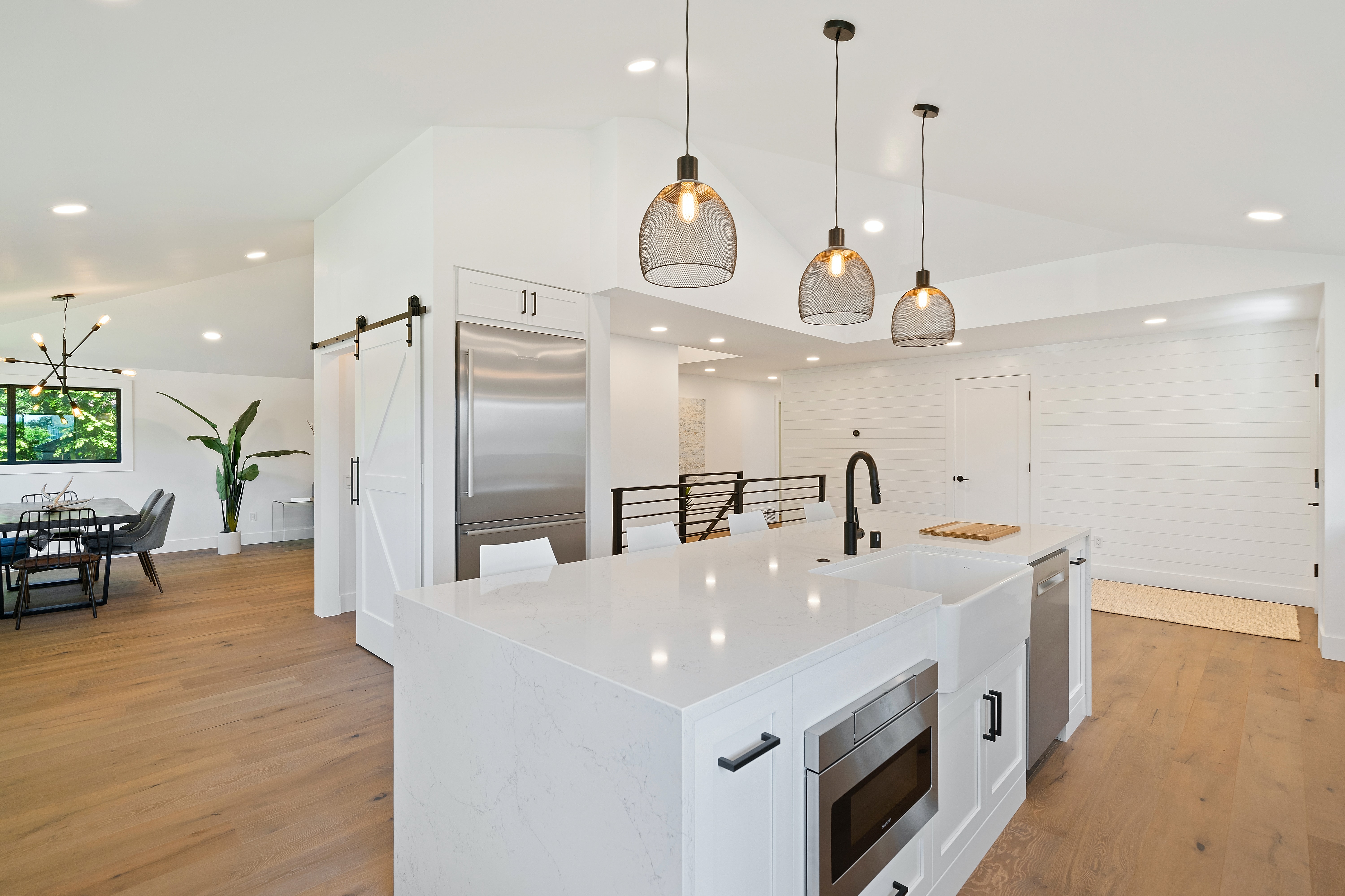 Cocina amplia color blanco
