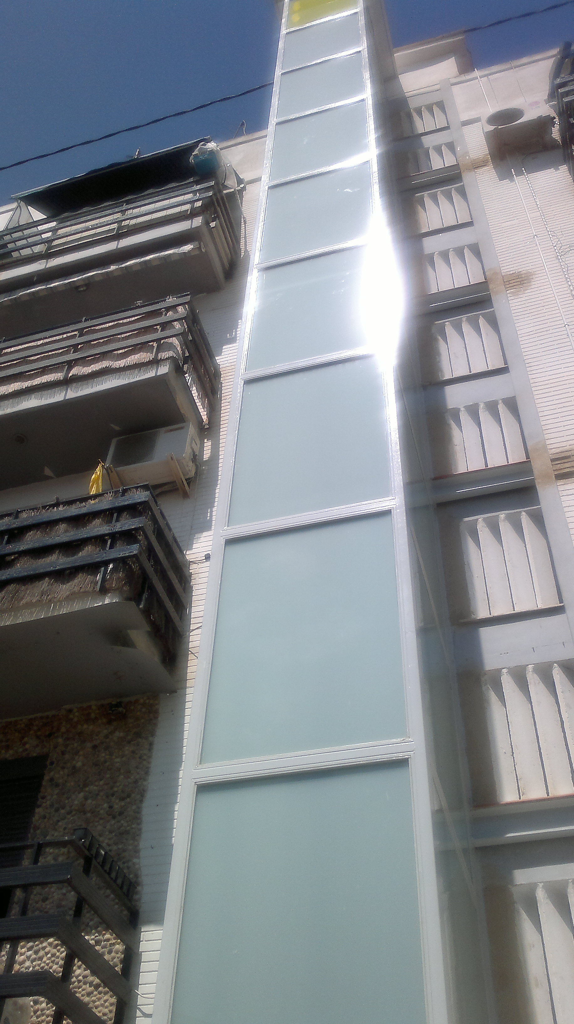 colocación de ascensor