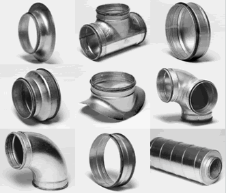 Conductos y accesorios para ventilación y aire acondicionado