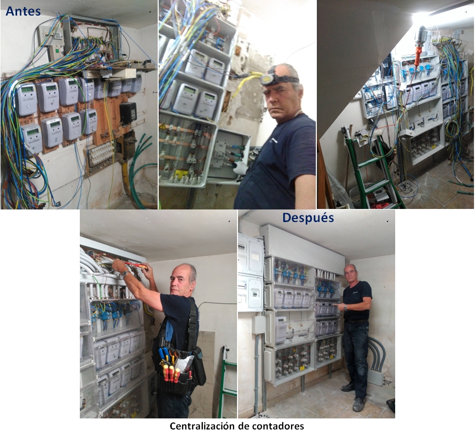 Montaje centralización de contadores