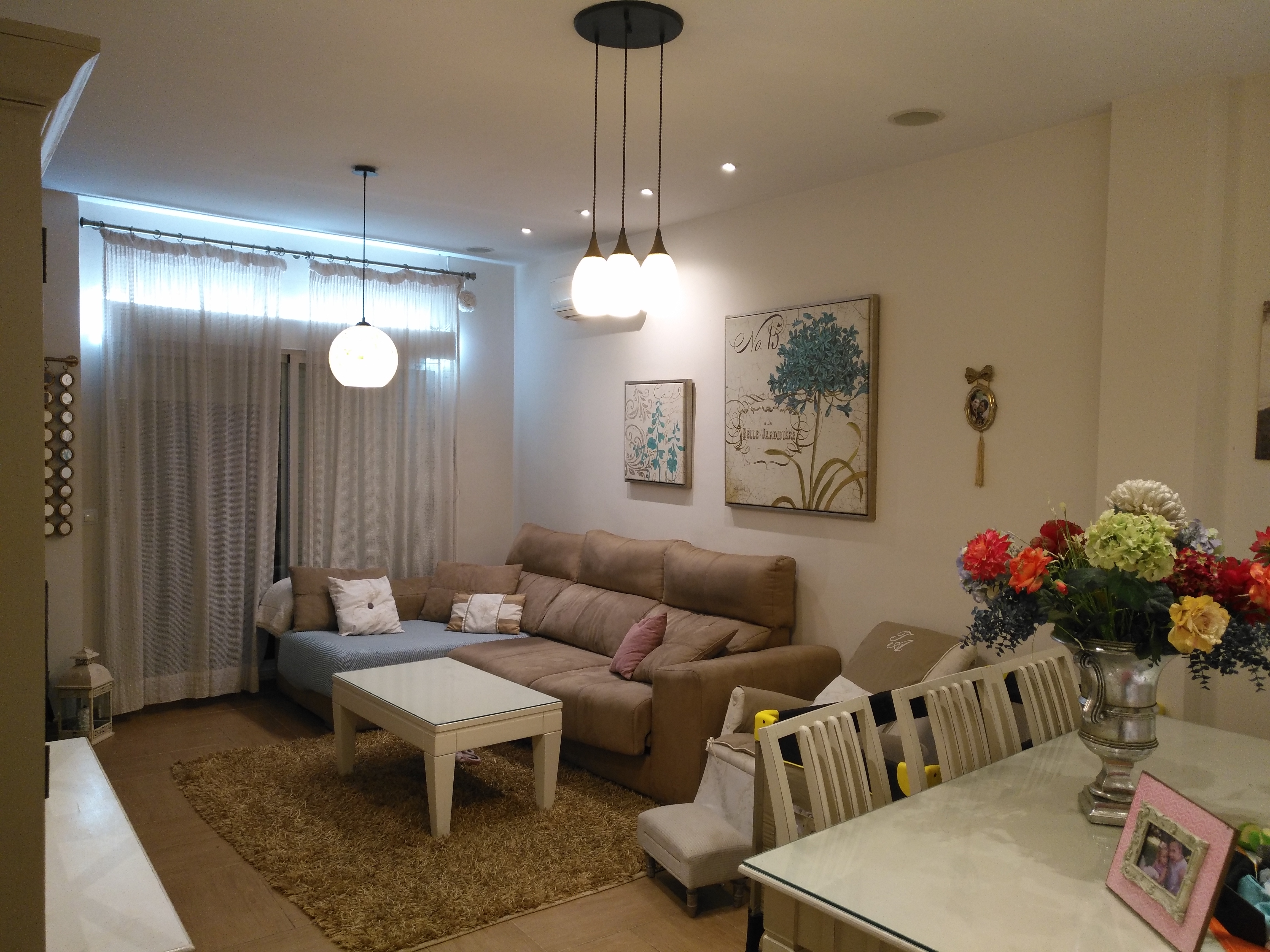 Salón con domótica