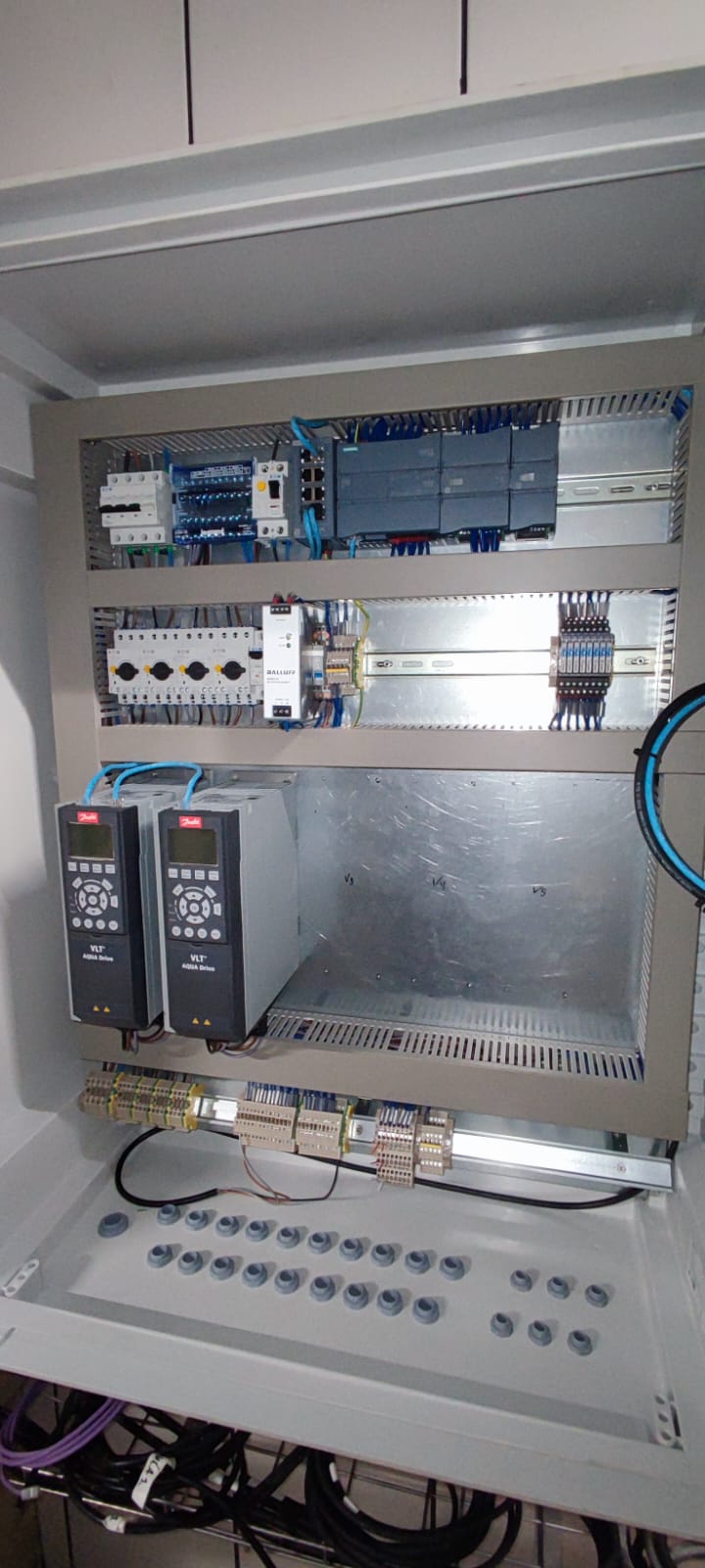 Cuadro de bombas sumergidas