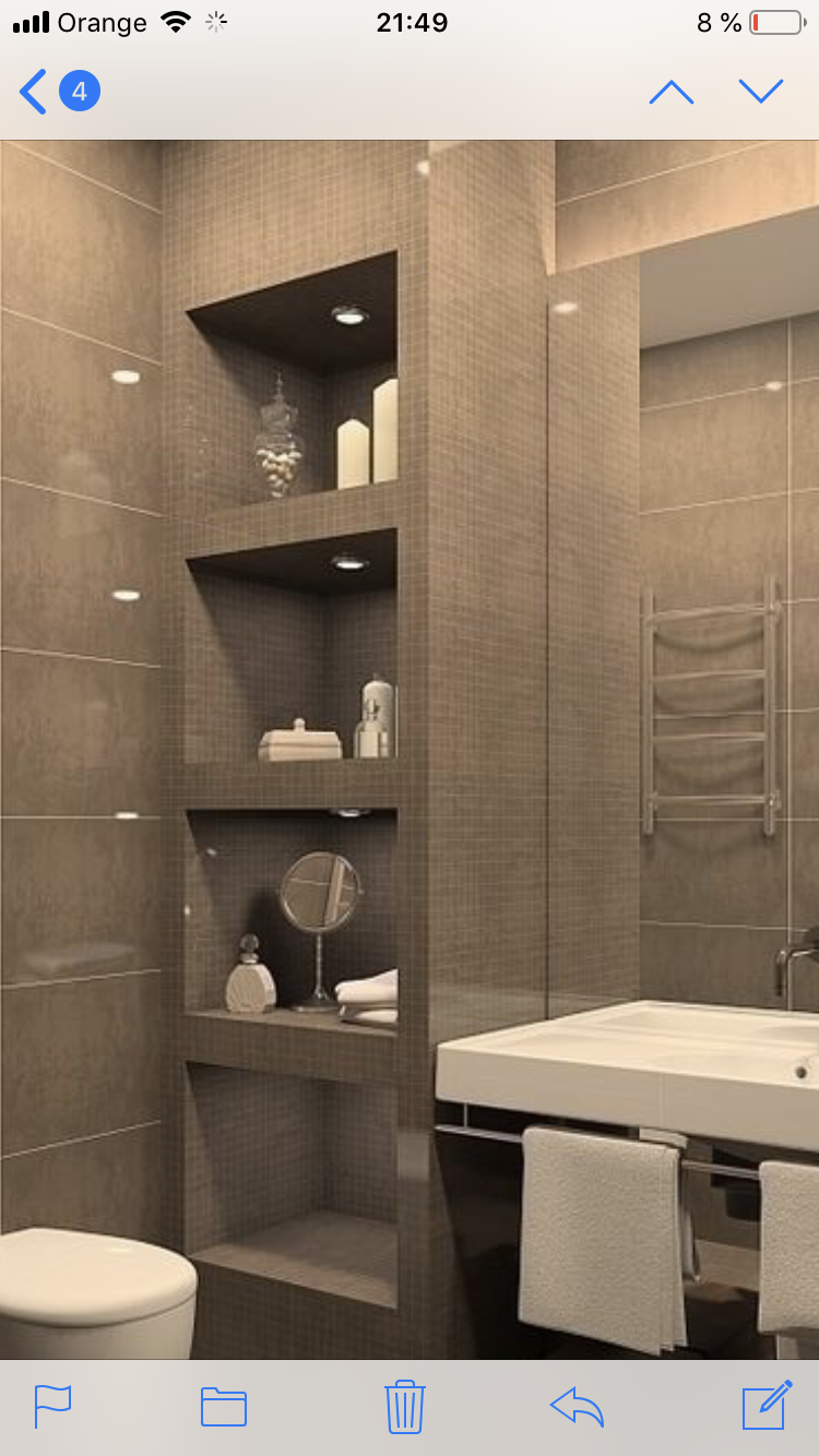 Estantería en baño