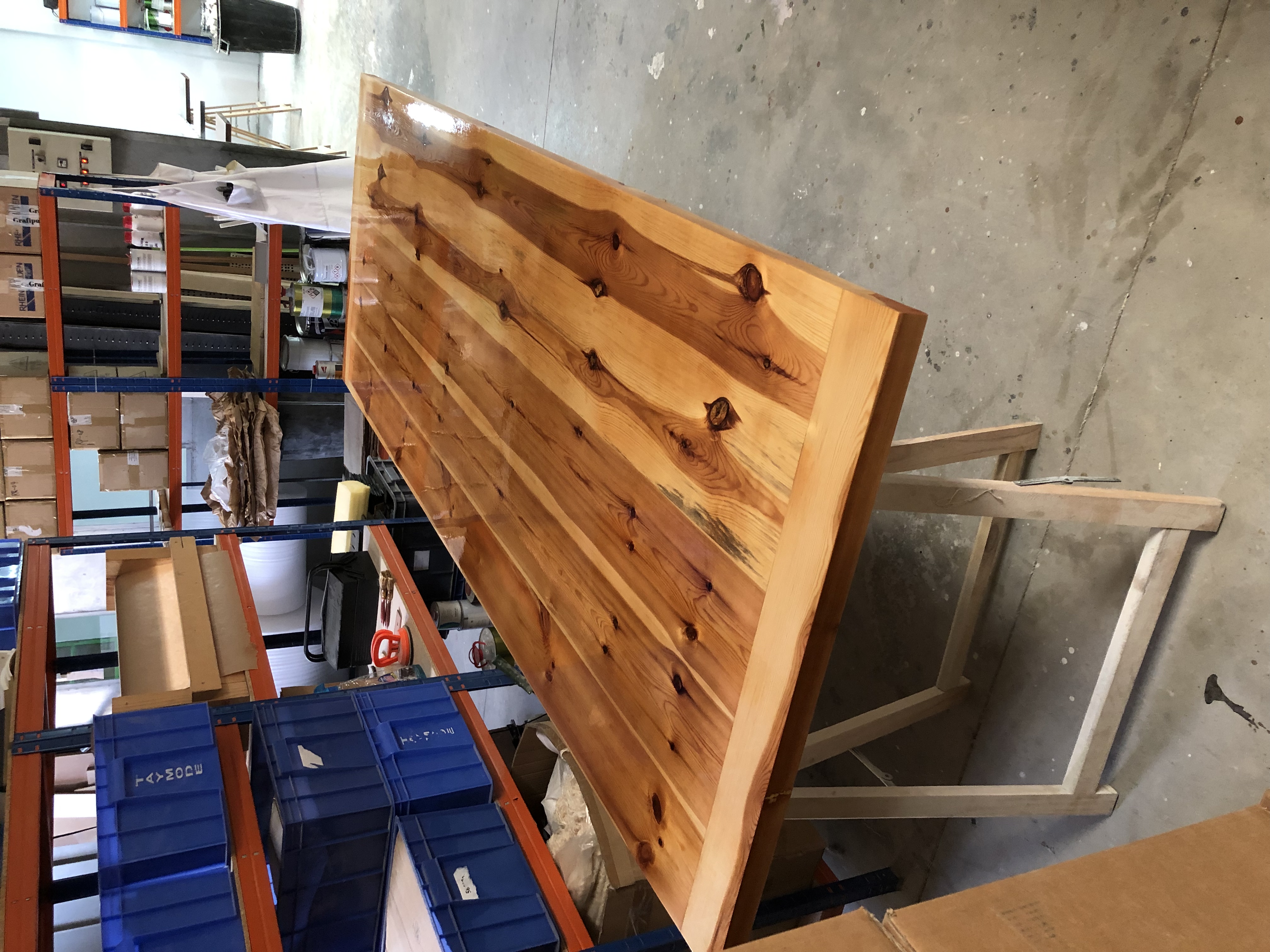 Restauración de mesa de pino