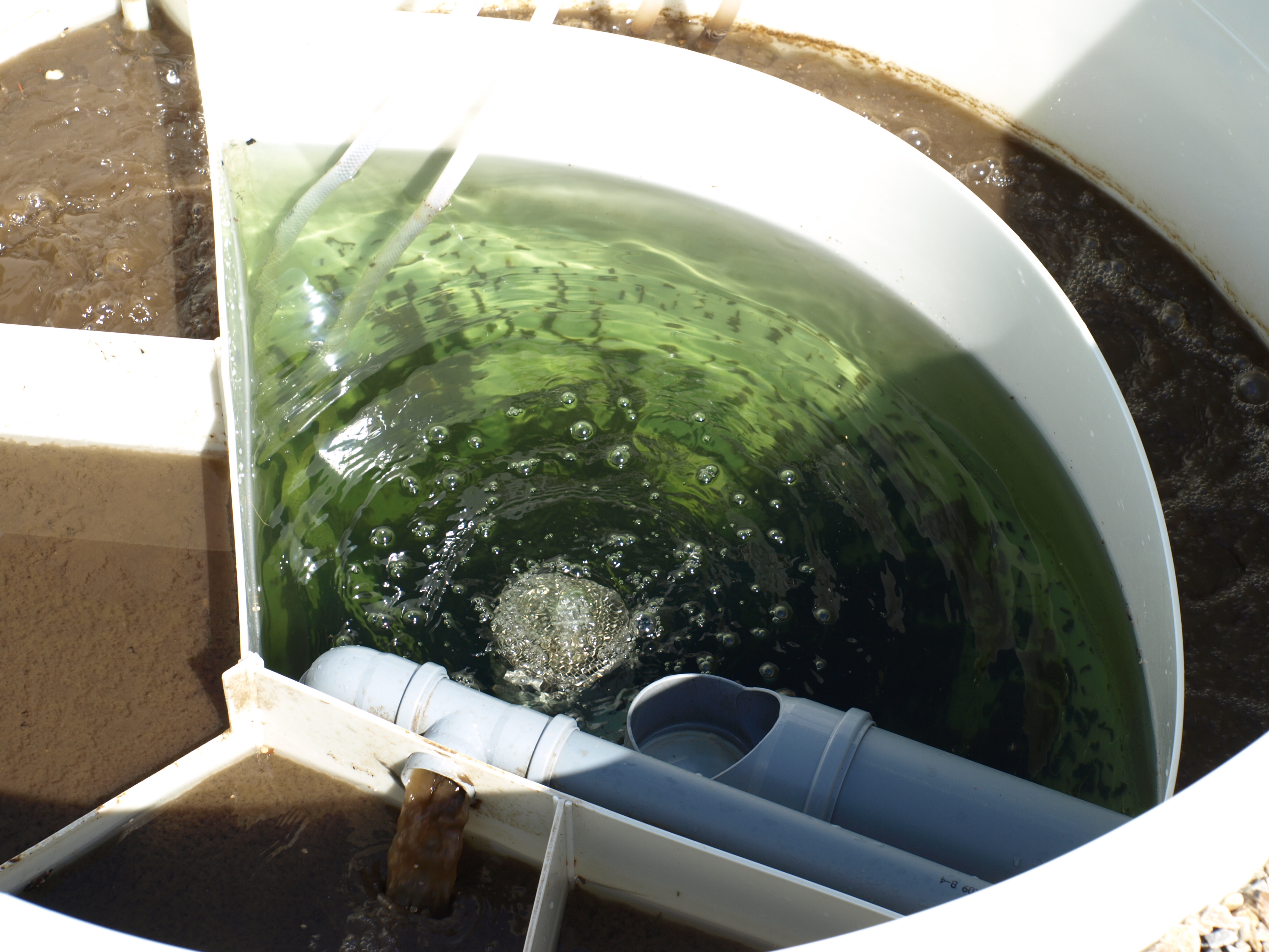 Depuradora AT en funcionamiento