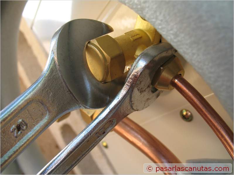 Detalle conexion aire acondicionado