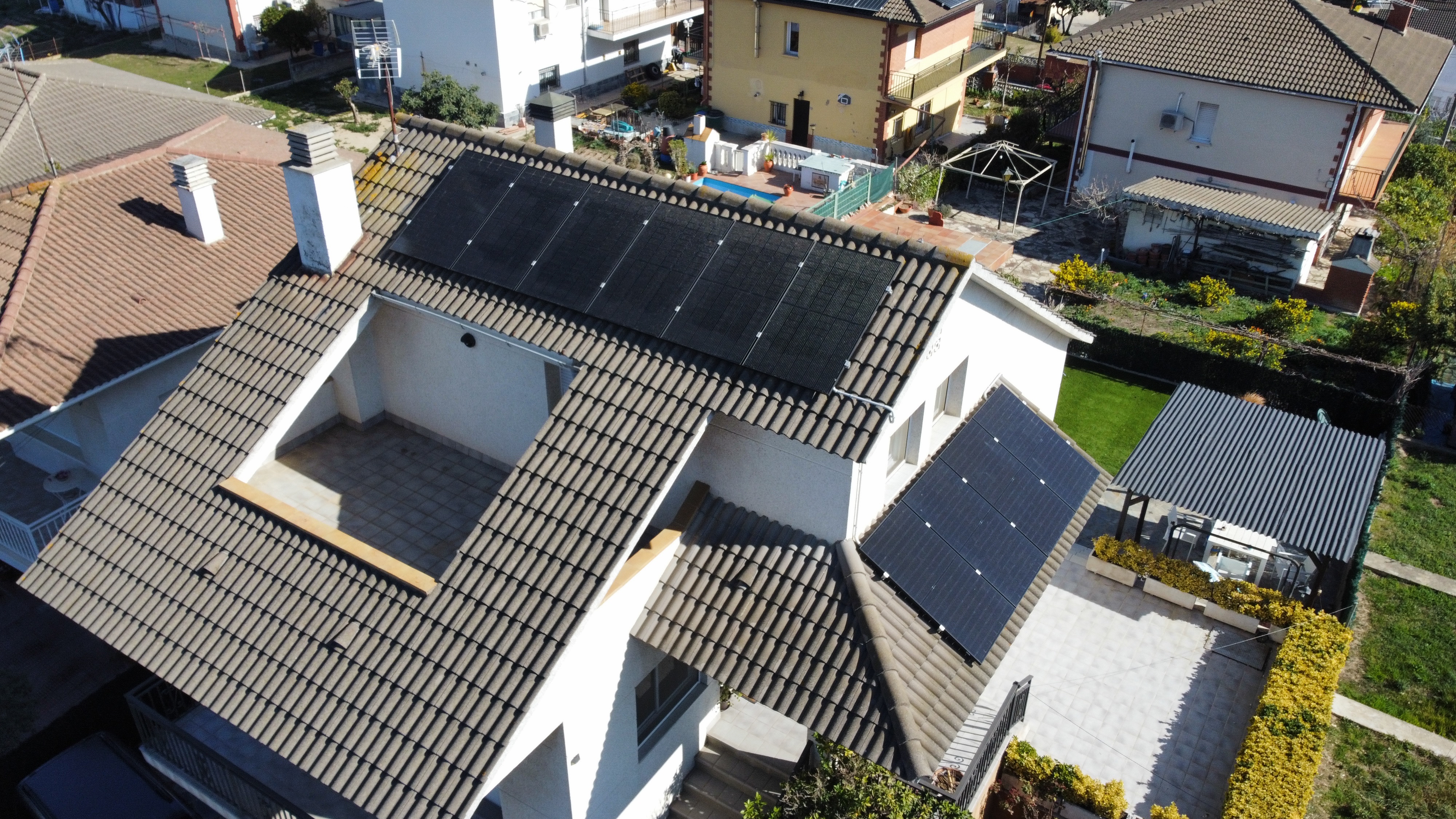 Instalación de 10 placas solares en Lliçà de Munt