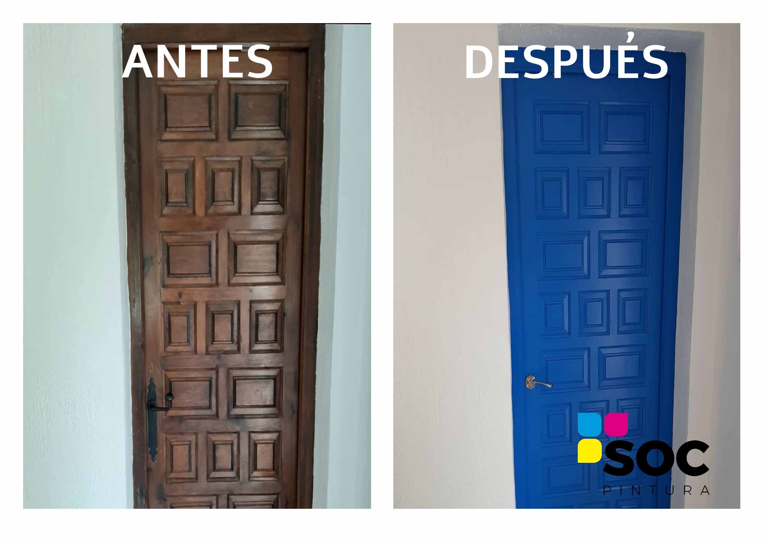 Pintura en puertas.