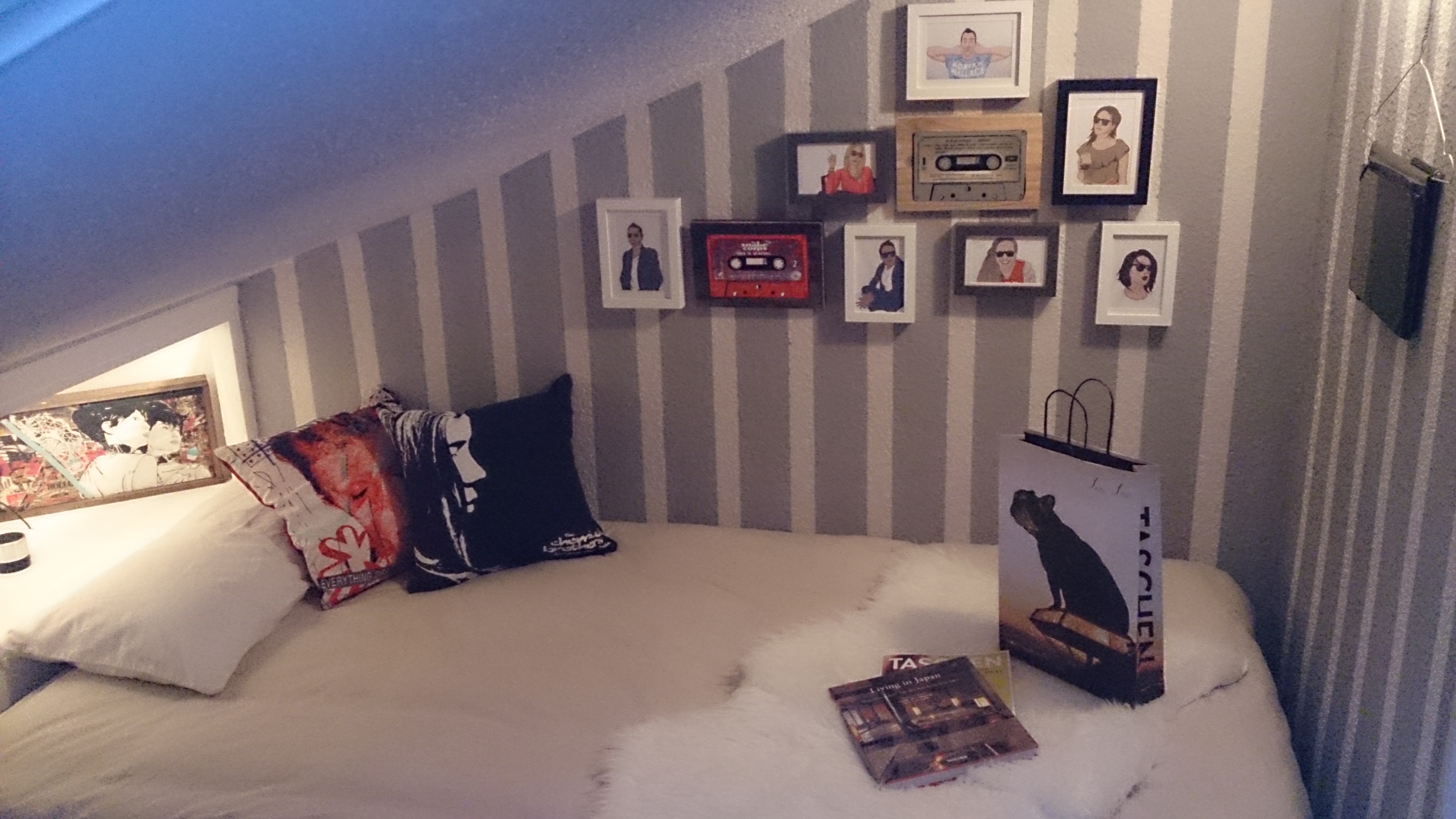 Decoración de Dormitorio en Estudio Abuhardillado