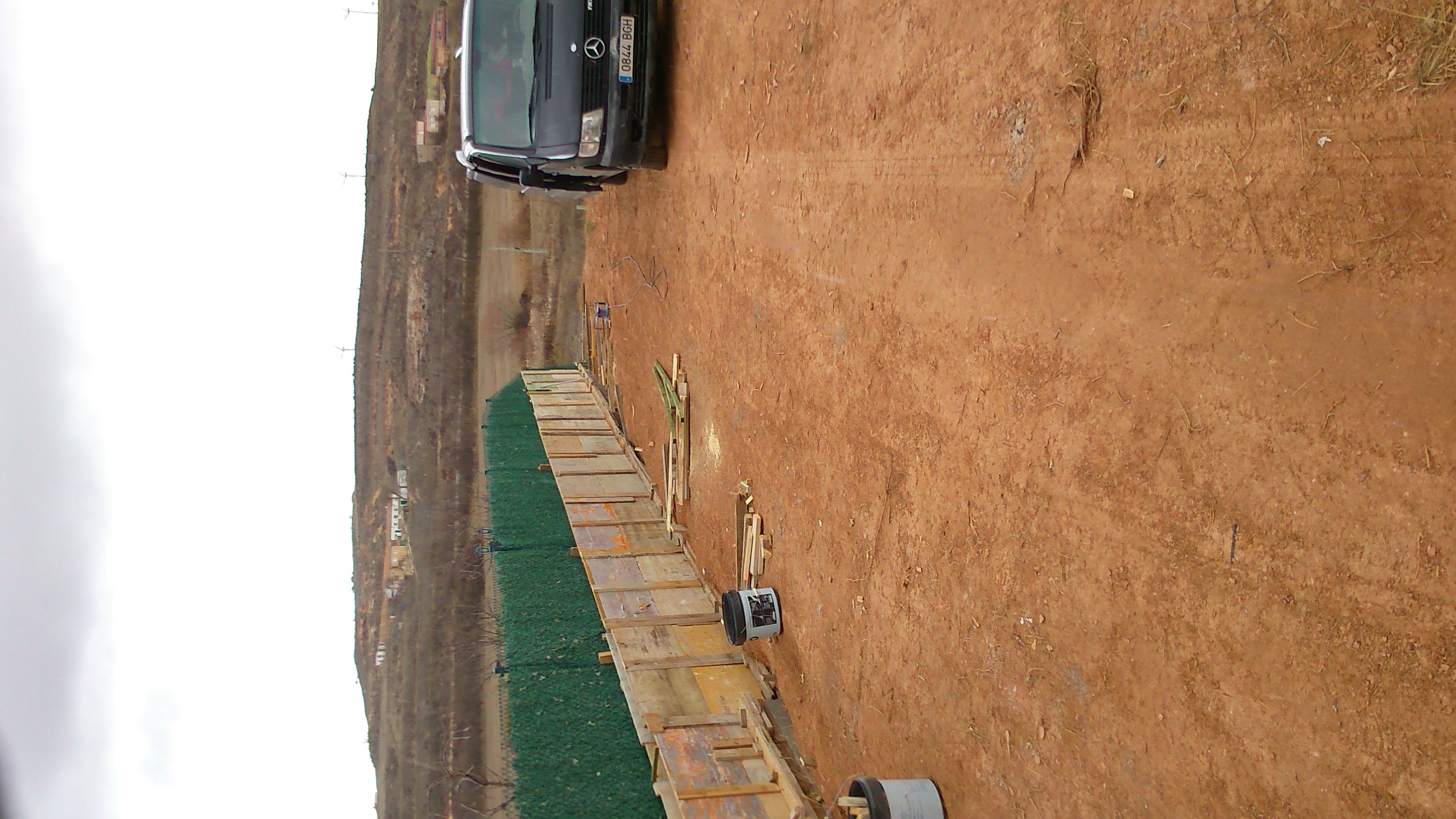 Encofrado murete paso 1