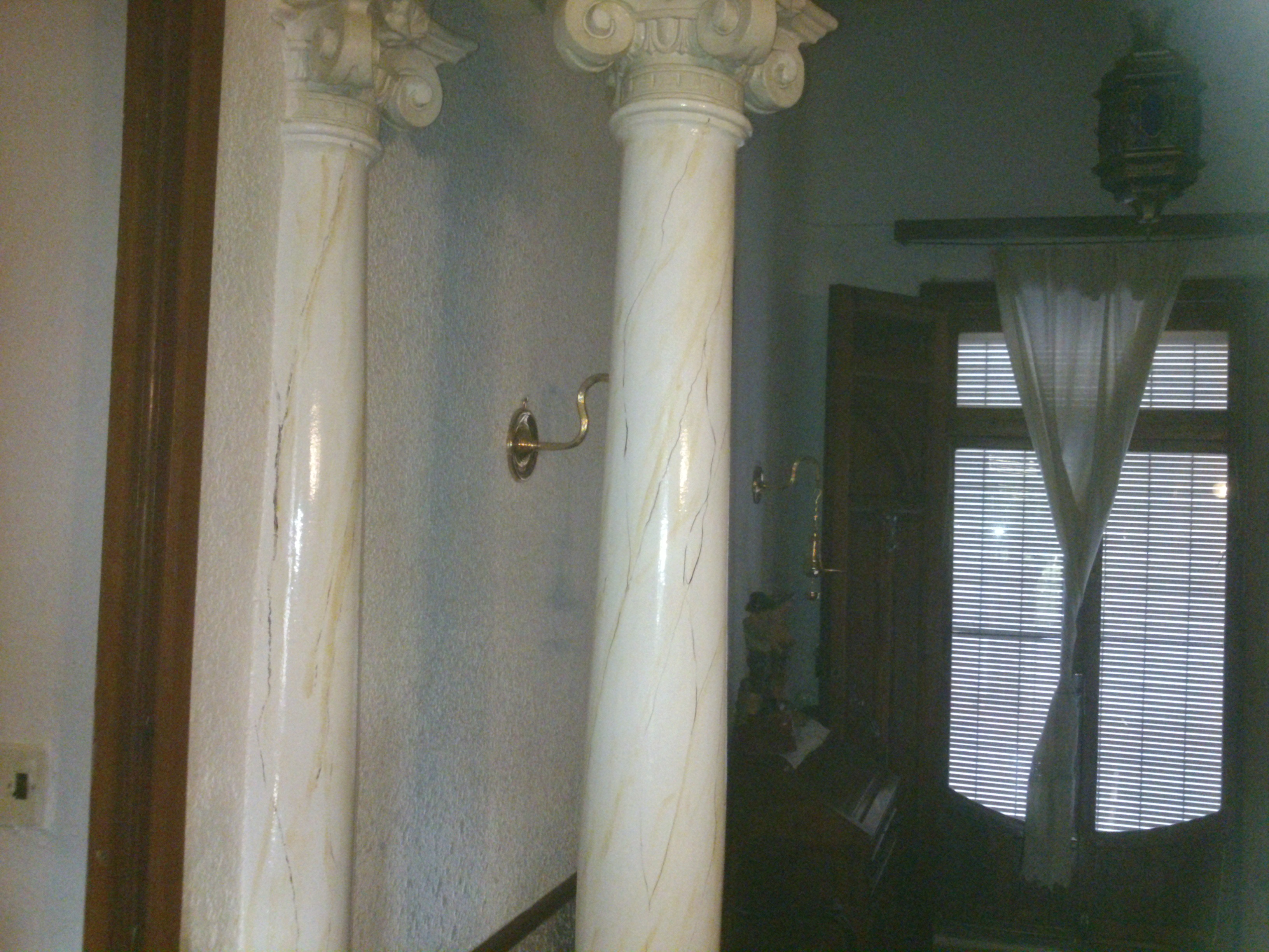 Imitacion colunnas marmol