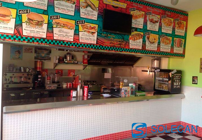 Acondiconamiento e Instalaciones en Bar-Cafeteria Hamburguesería