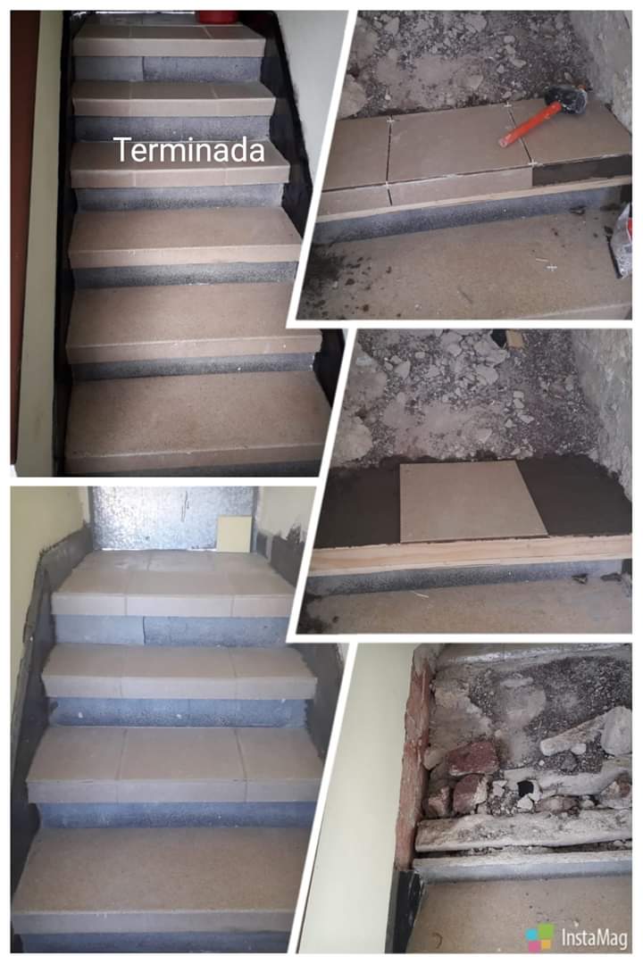 Rehabilitación peldaños escalera