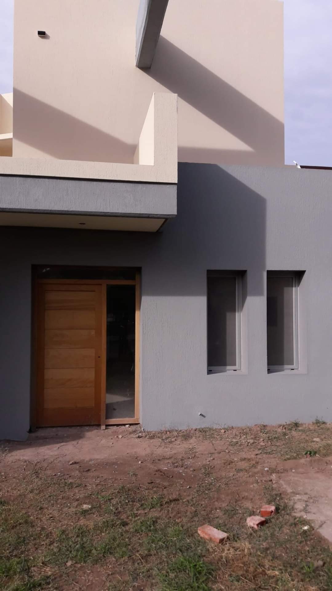 Fachada de una casa trabajo exterior.