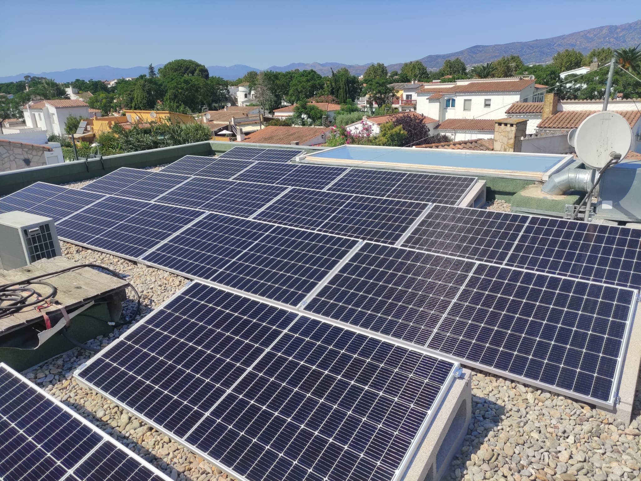 Instalación tejado plano