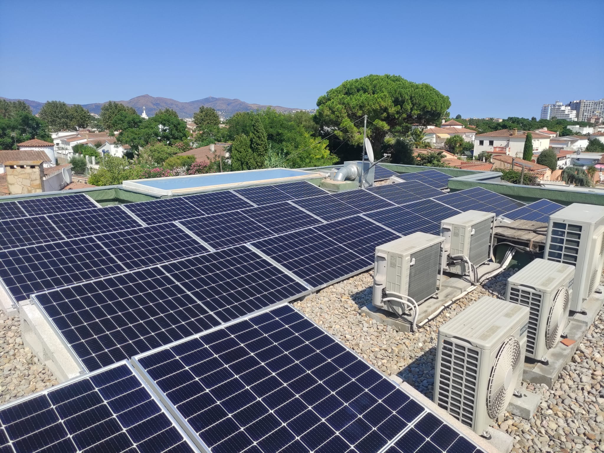 Instalación tejado plano