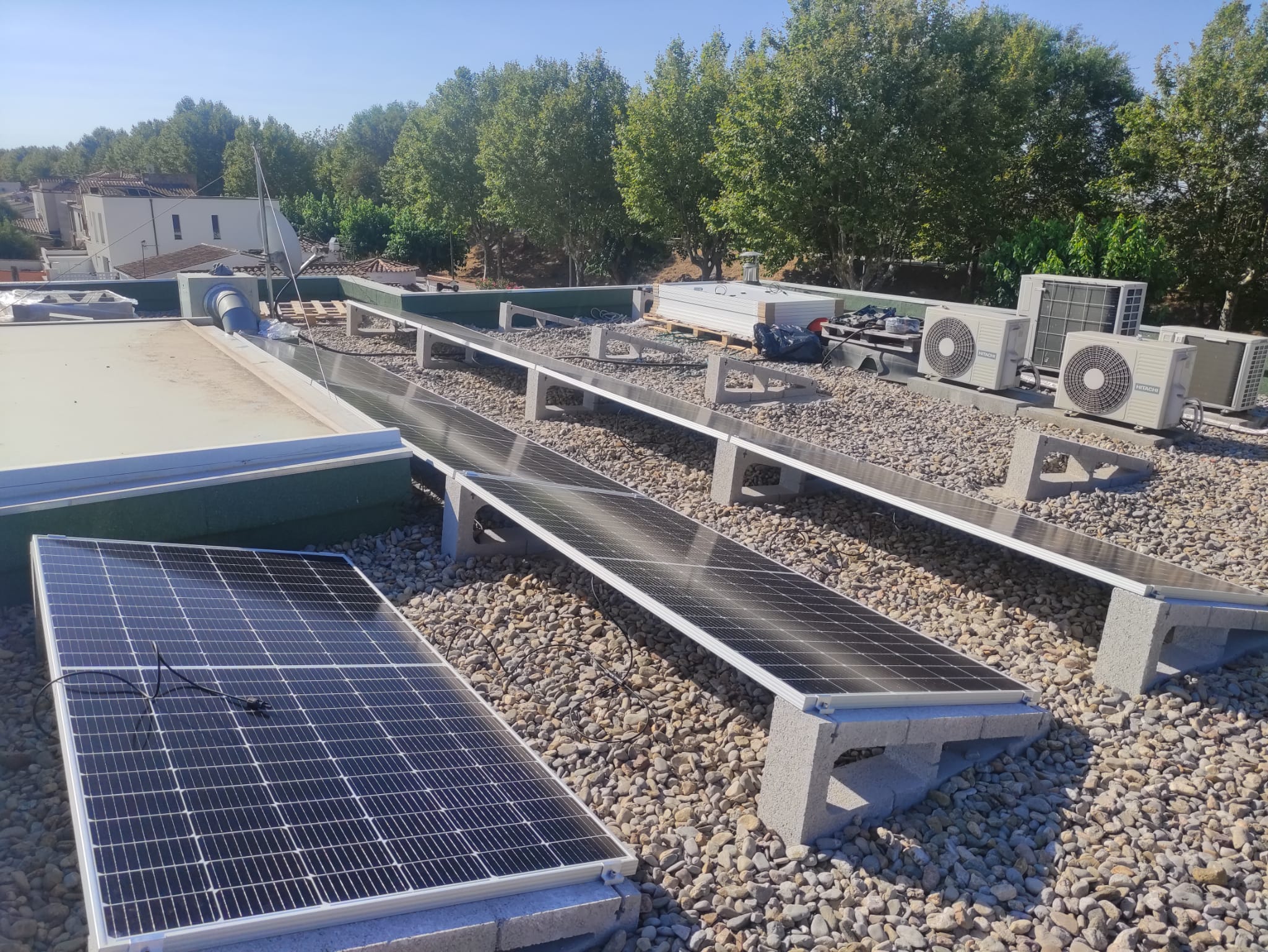 Instalación tejado plano