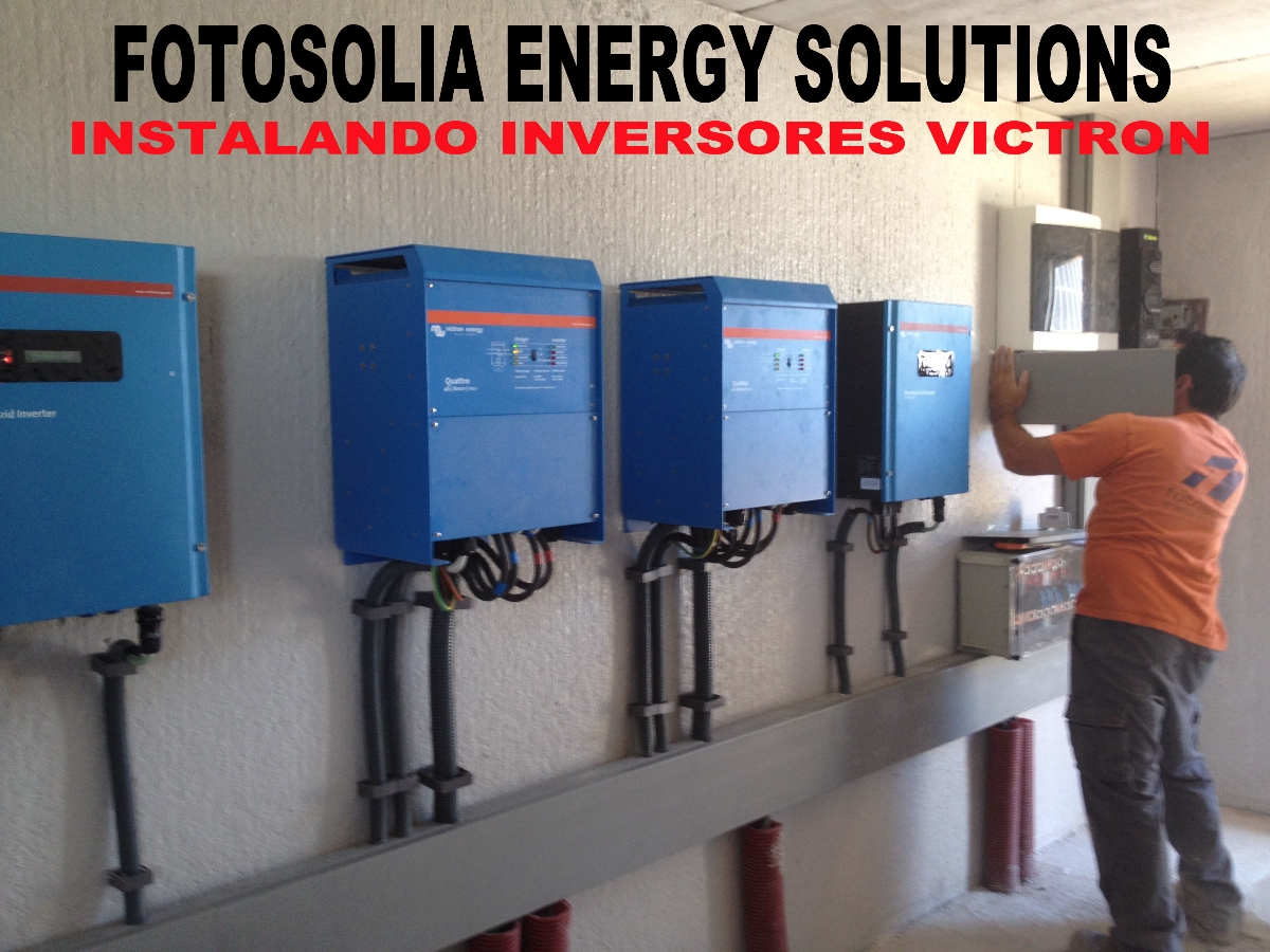 FOTOSOLIA INSTALANDO INVERSORES VICTRON