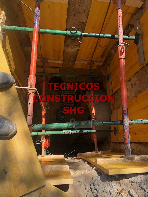 Entibacion Excavacion Pozo - Tecnicos Construccion SHG
