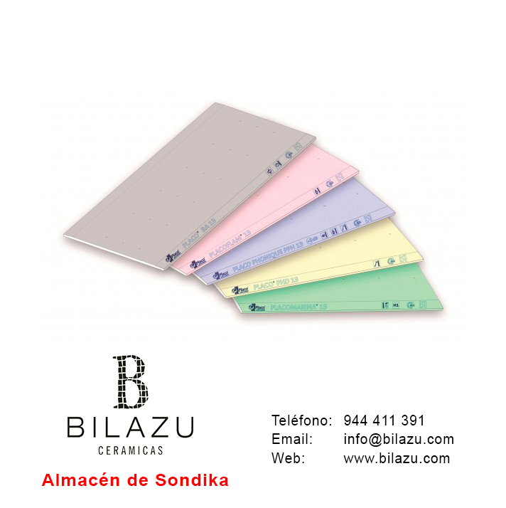 Gran variedad de placas de yeso