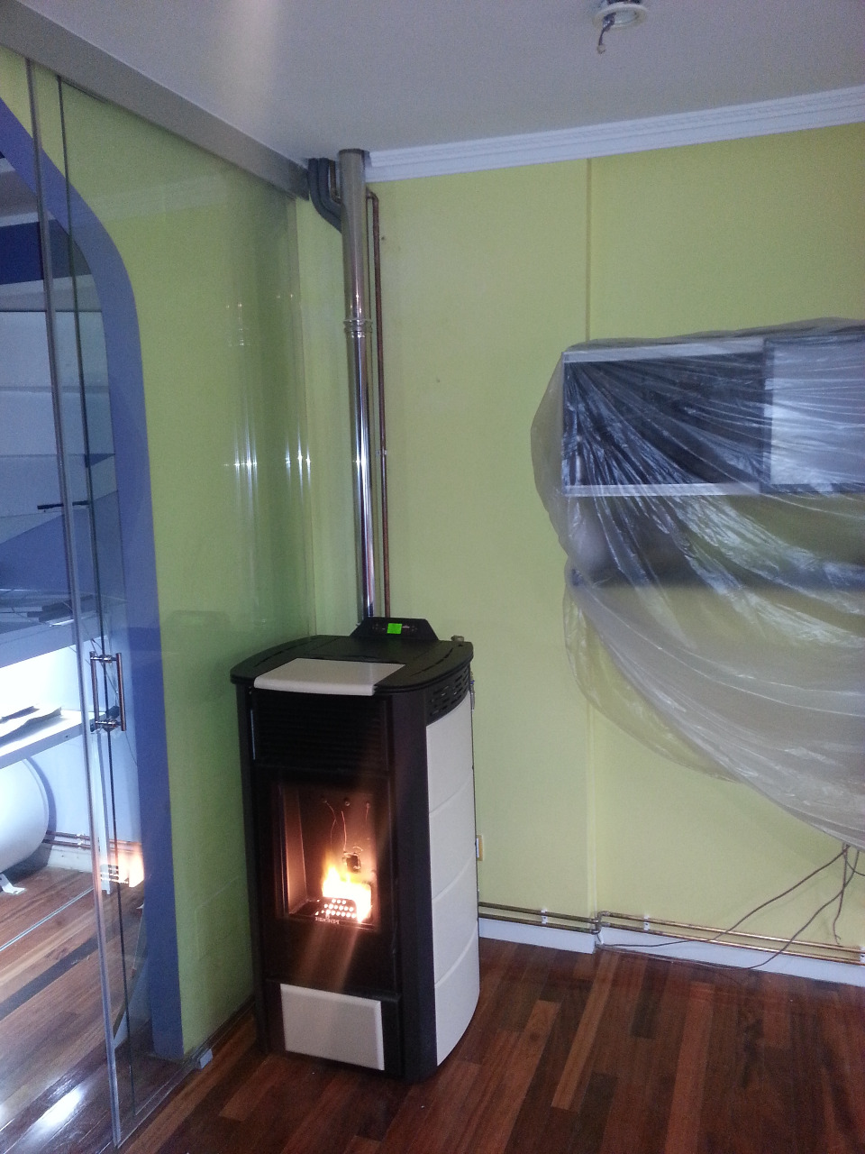 Hidro estufa con radiadores