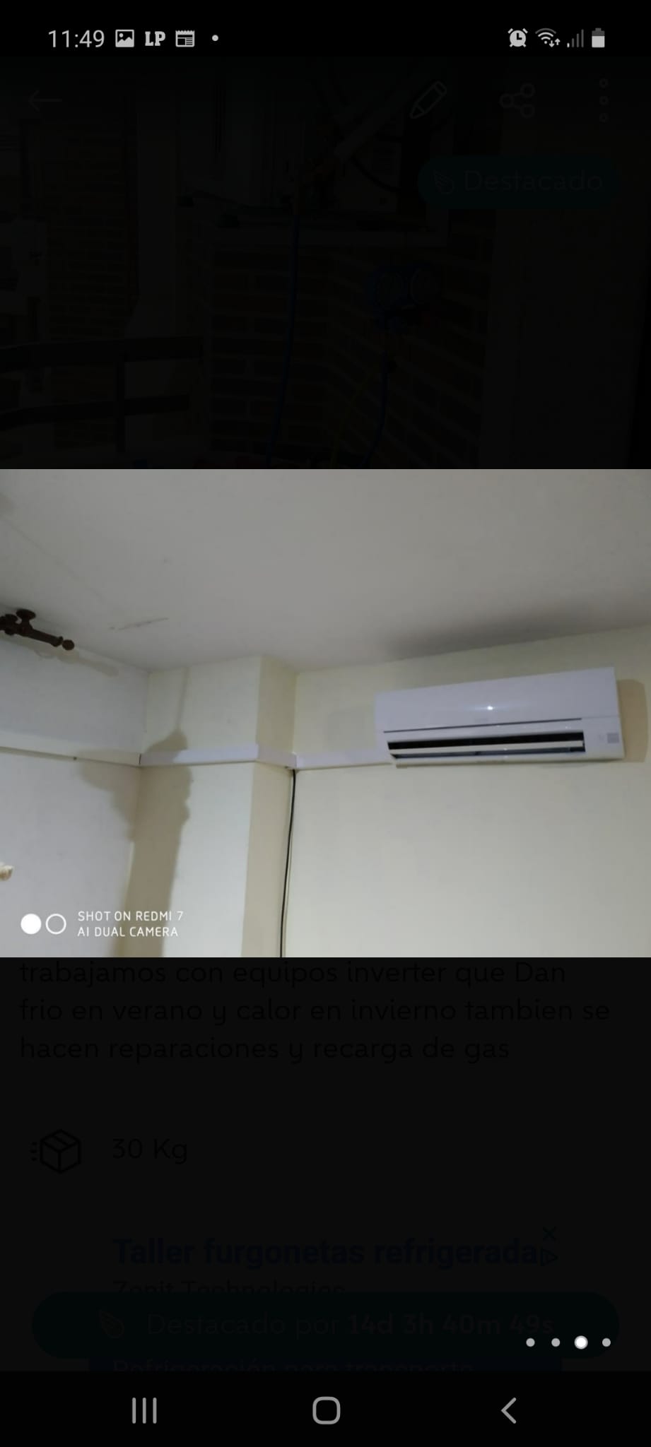 Trabajo de instalación