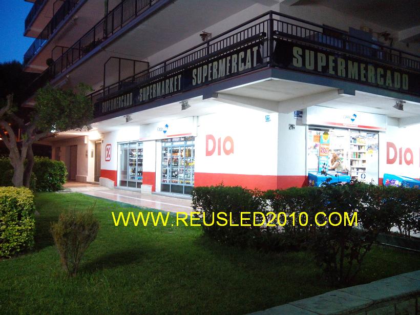 Iluminacion eficiente Supermercado DIA salou
