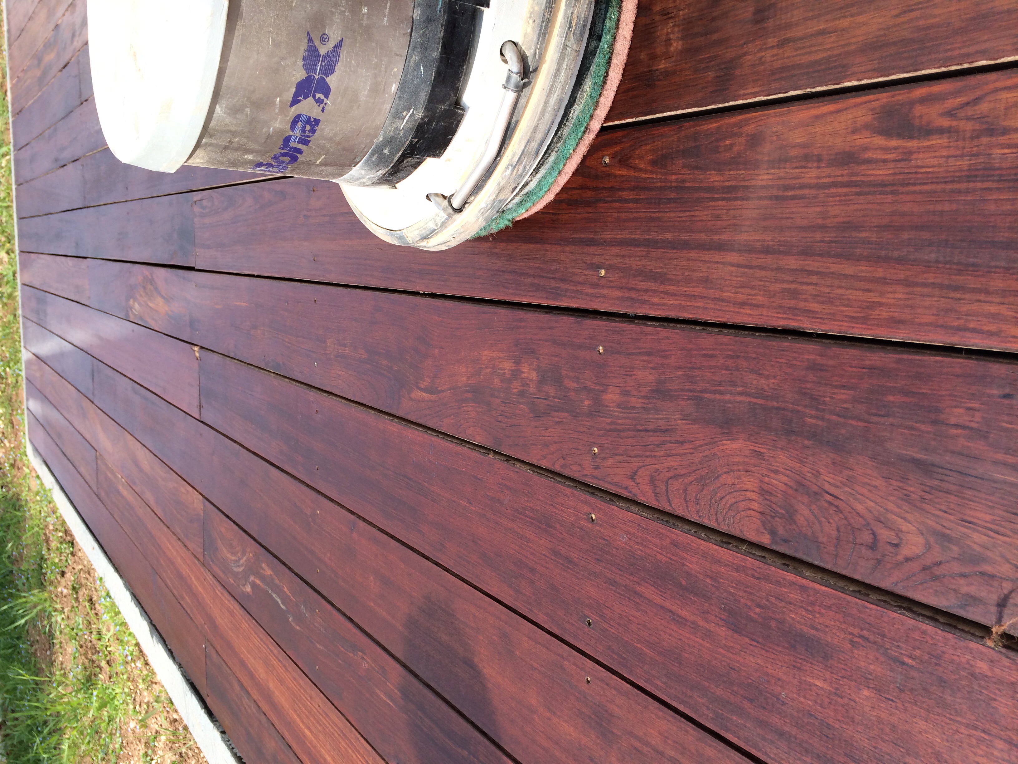 Aceitado tarima exterior 