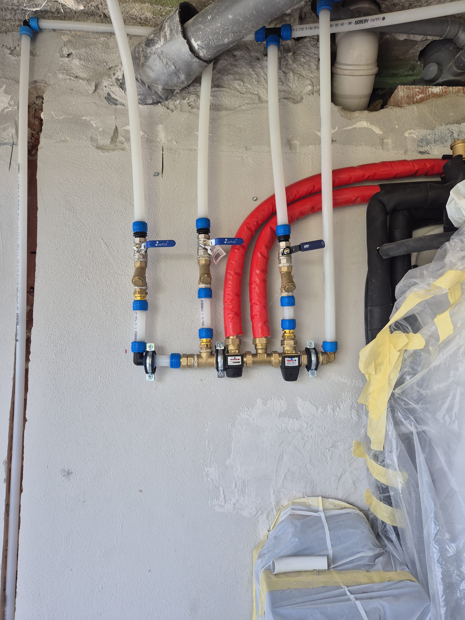 Instalacion de tuberio para airotermia