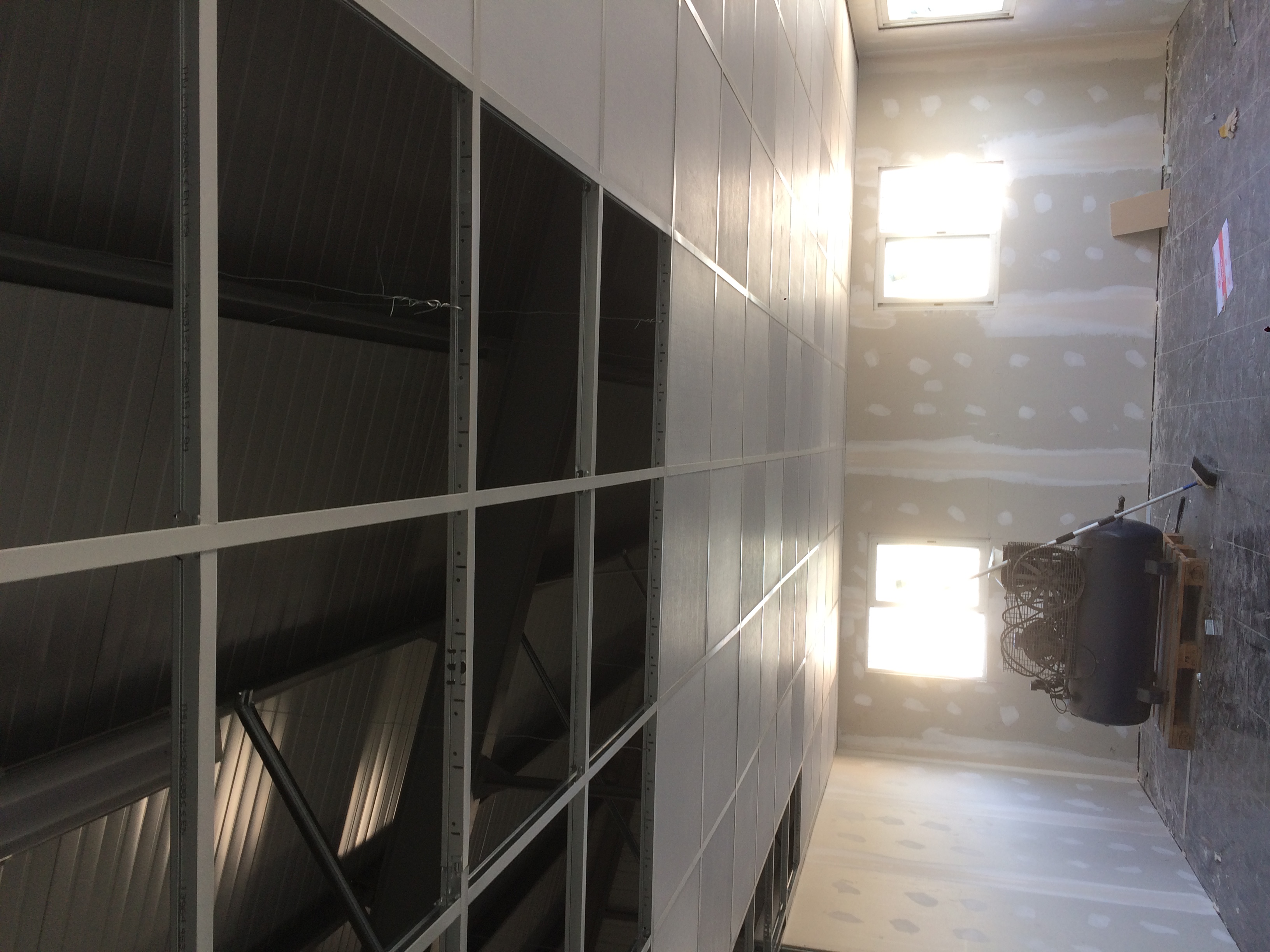 Techo desmontable y trasdosado en pladur