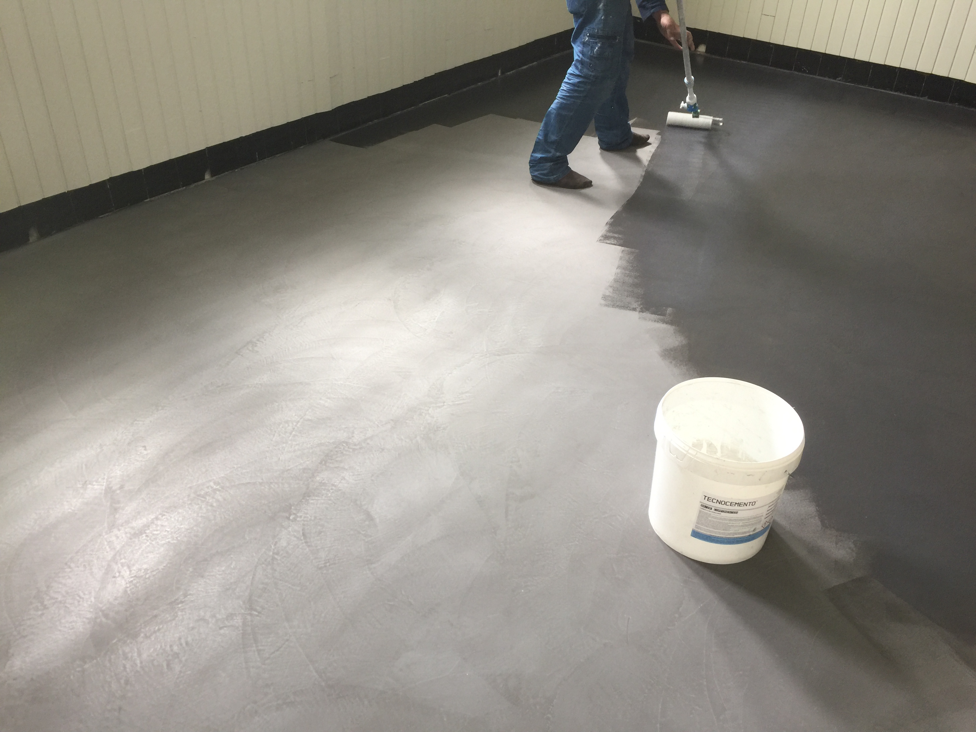 Detalle de barnizado de suelo