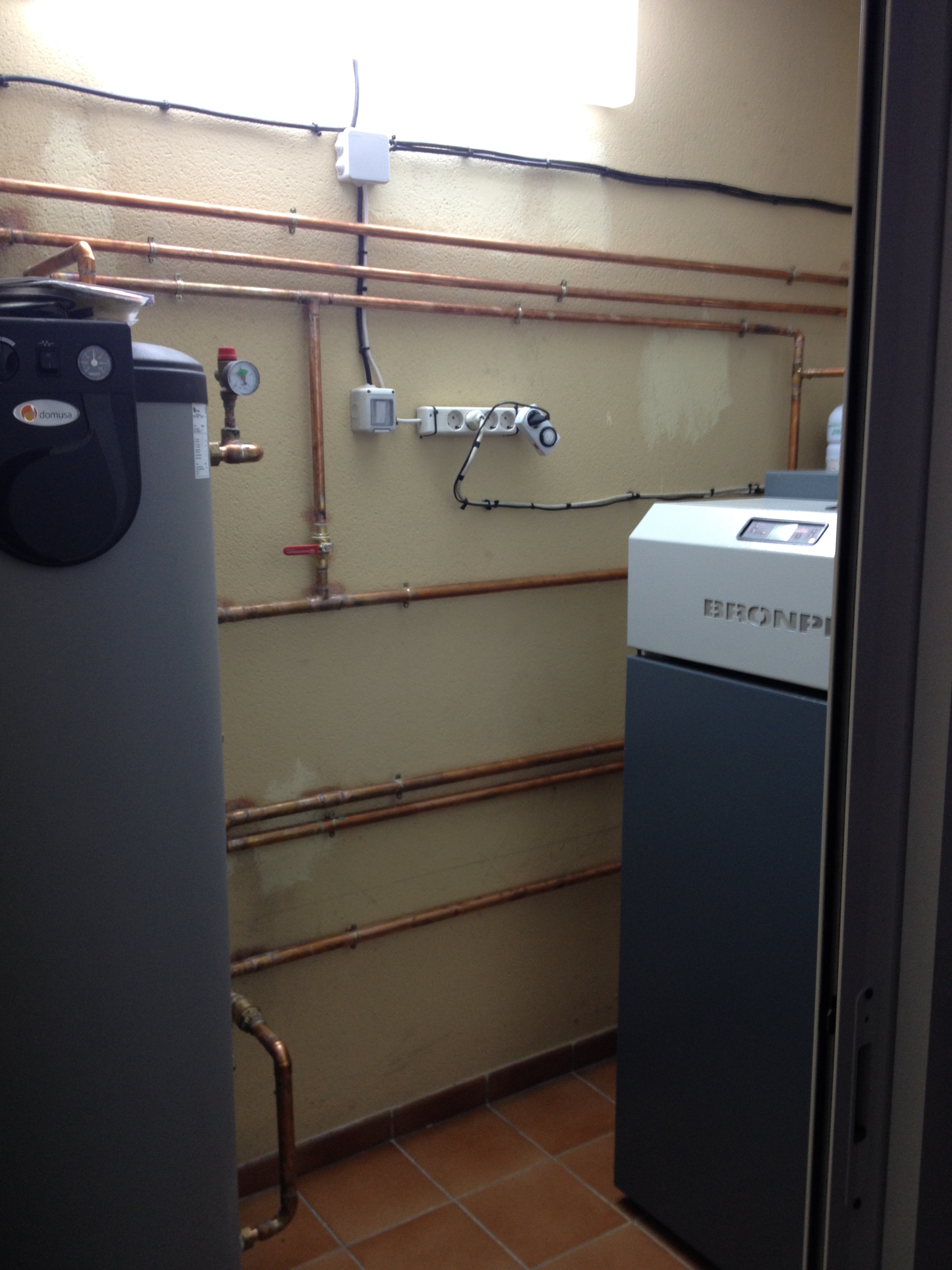 instalacion caldera de pellet