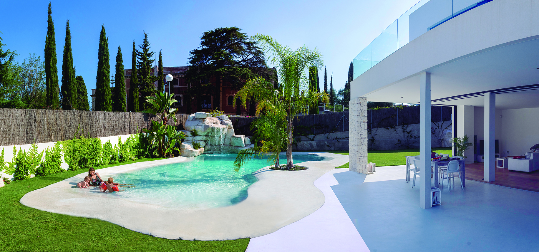 Piscina estilo Playa