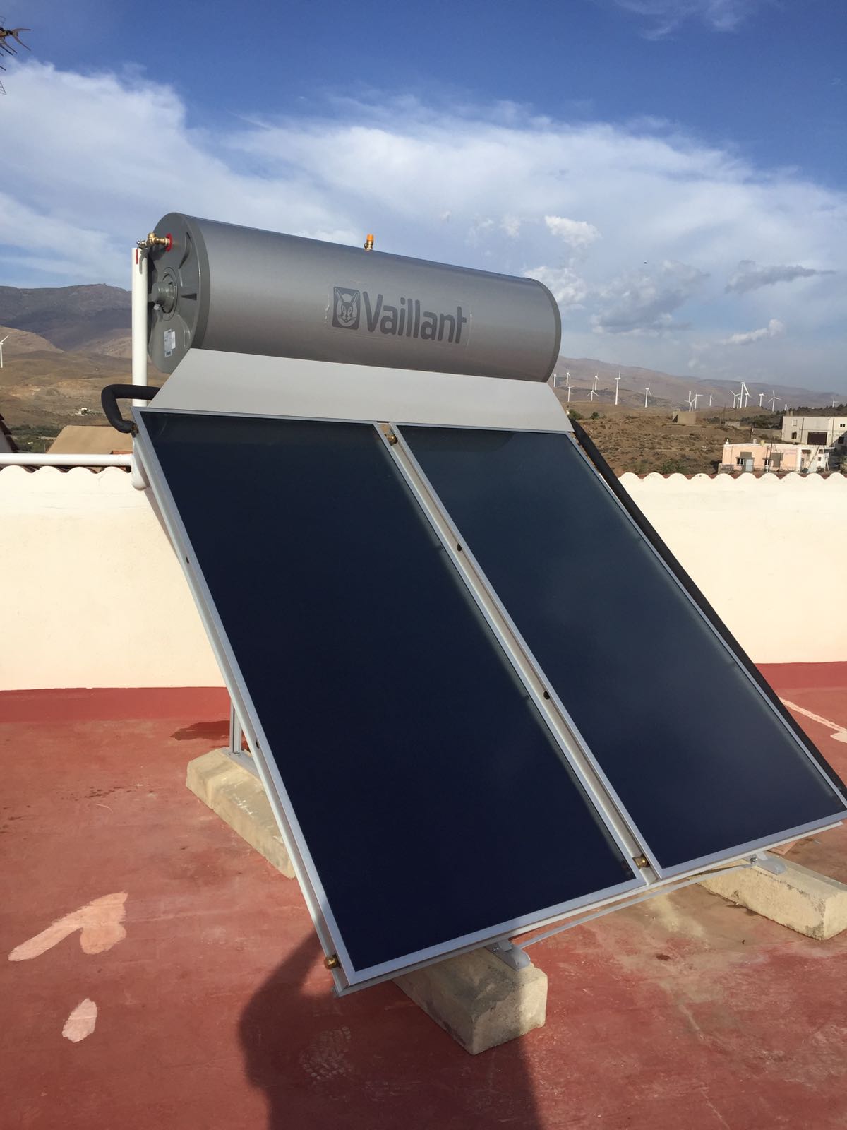 Termosifon en terraza