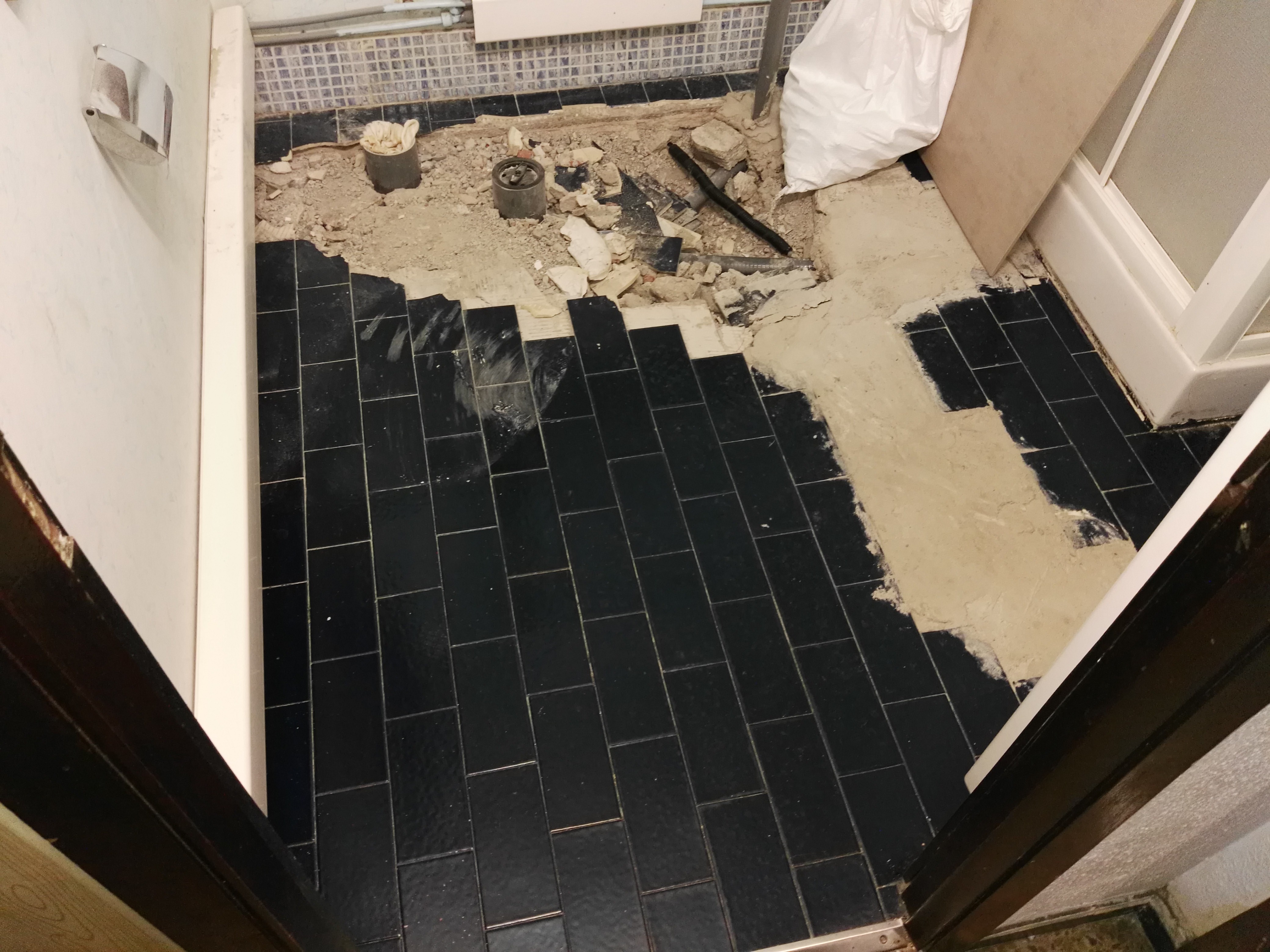 Reabilitacion de suelo de baño