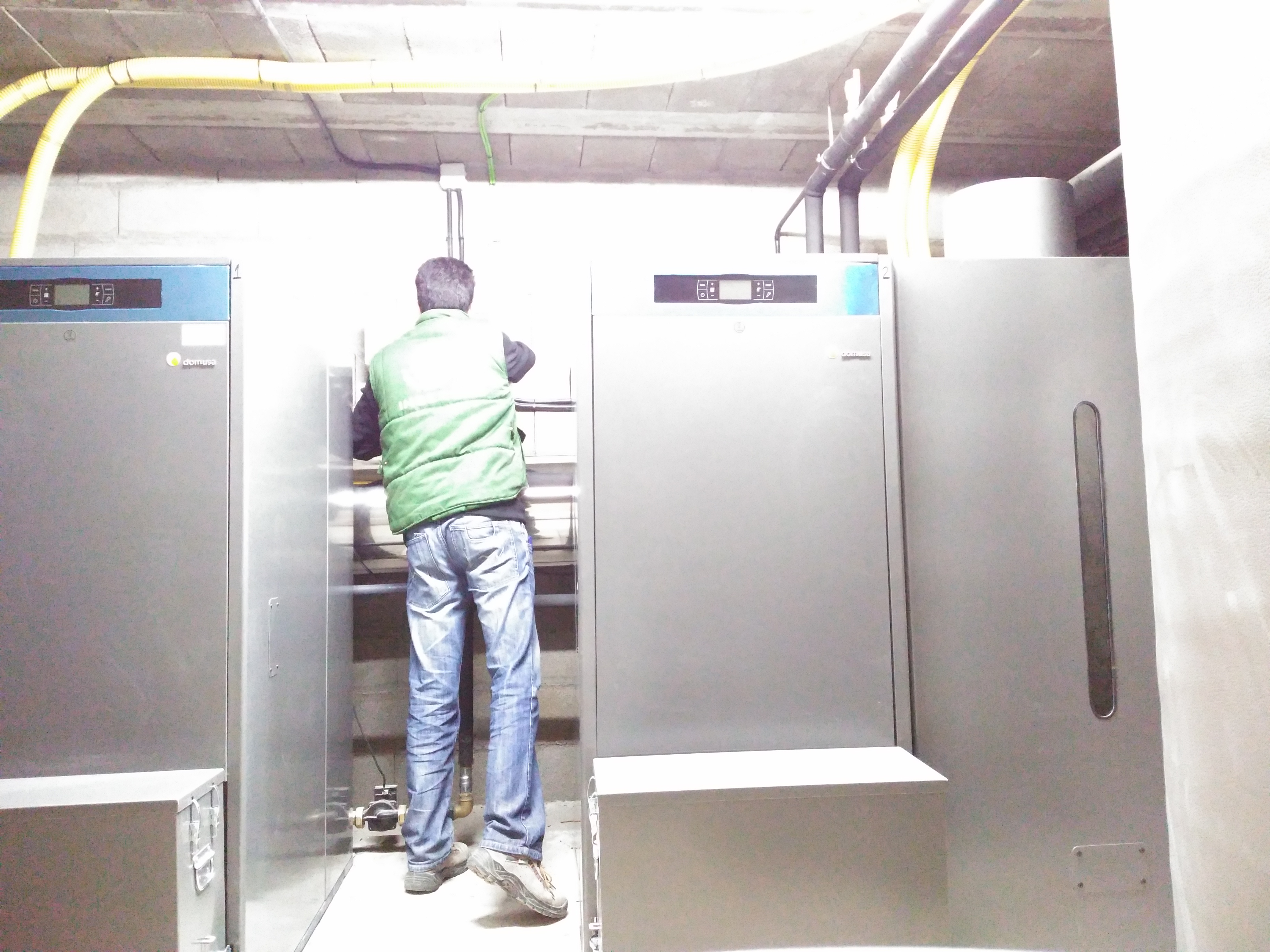 Puesta en marcha sala calderas biomasa Hotel