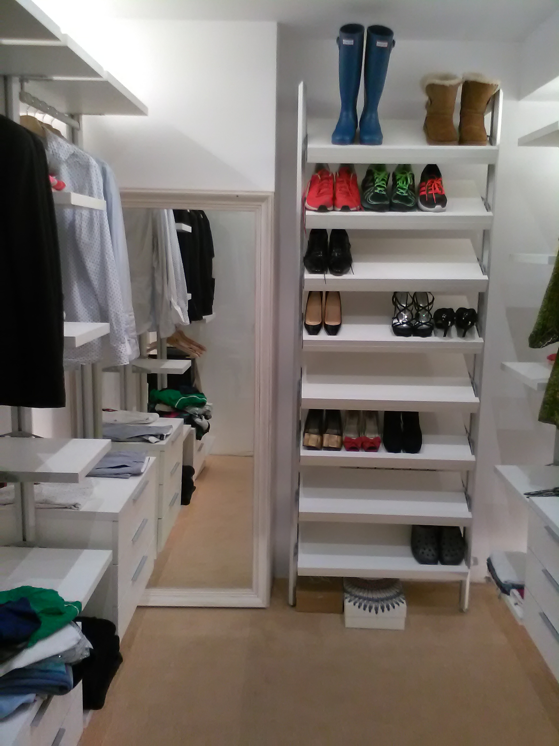 interior del vestidor