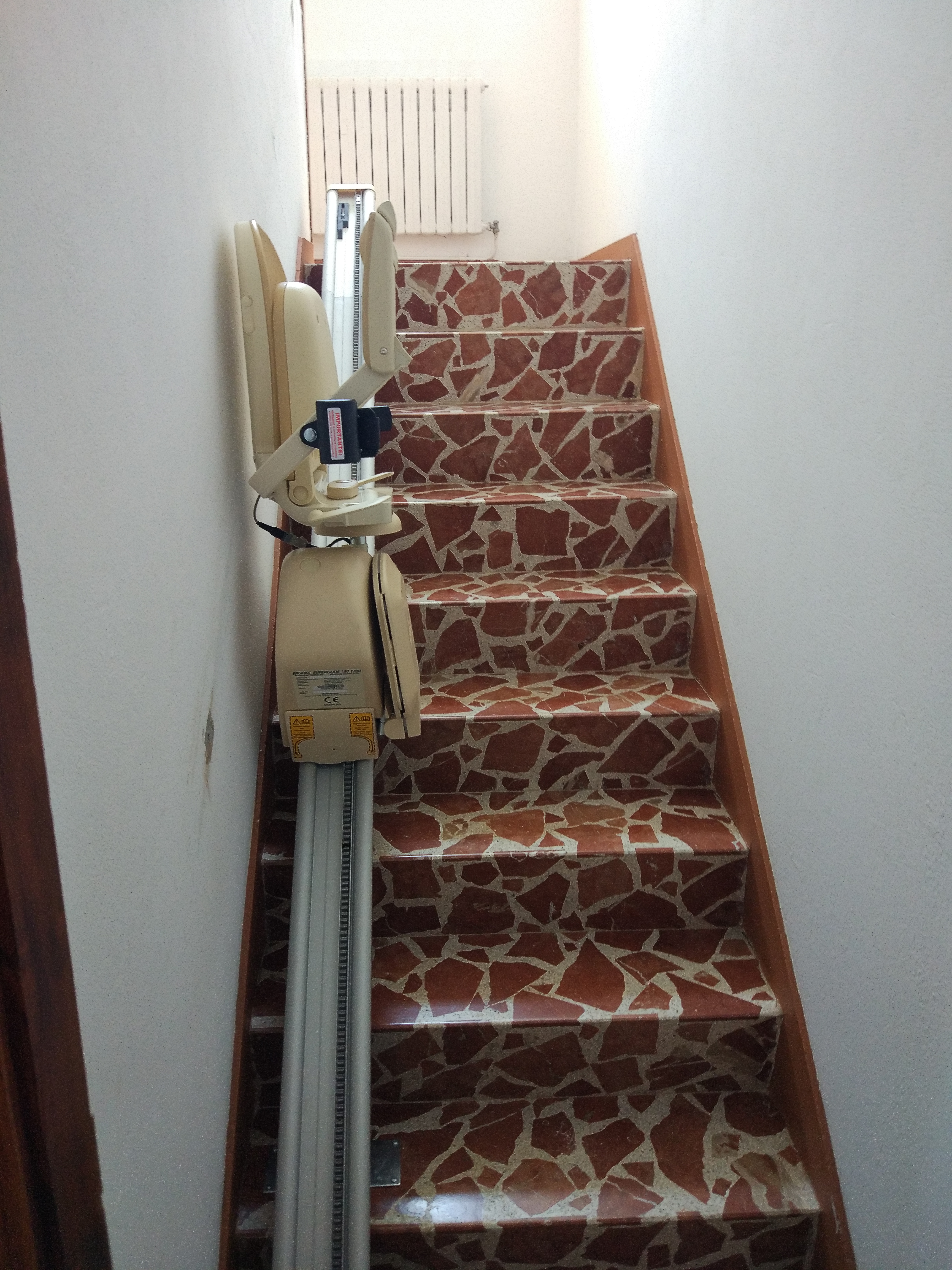 Silla salvaescaleras tramo recto