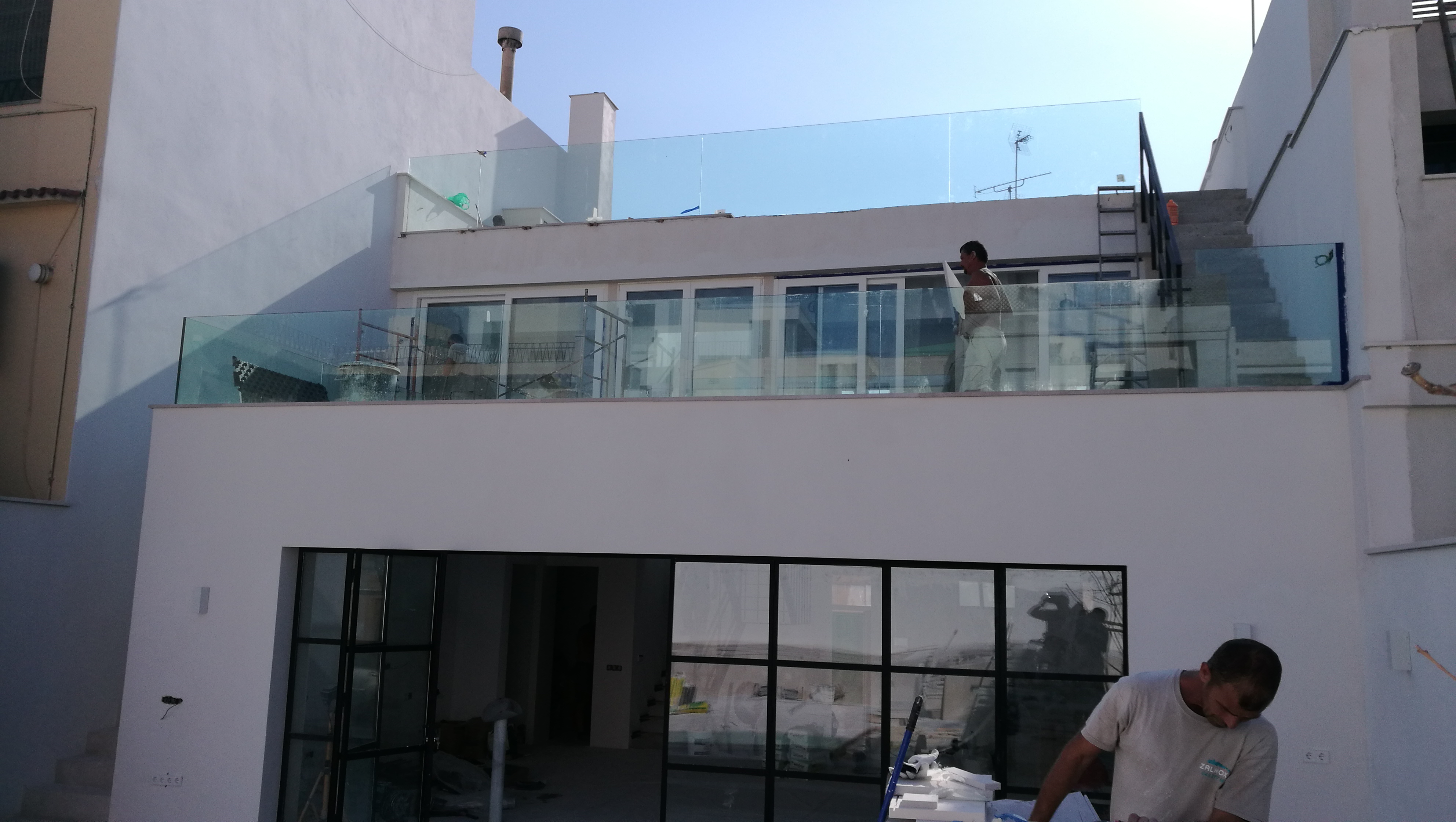 barandillas de cristal